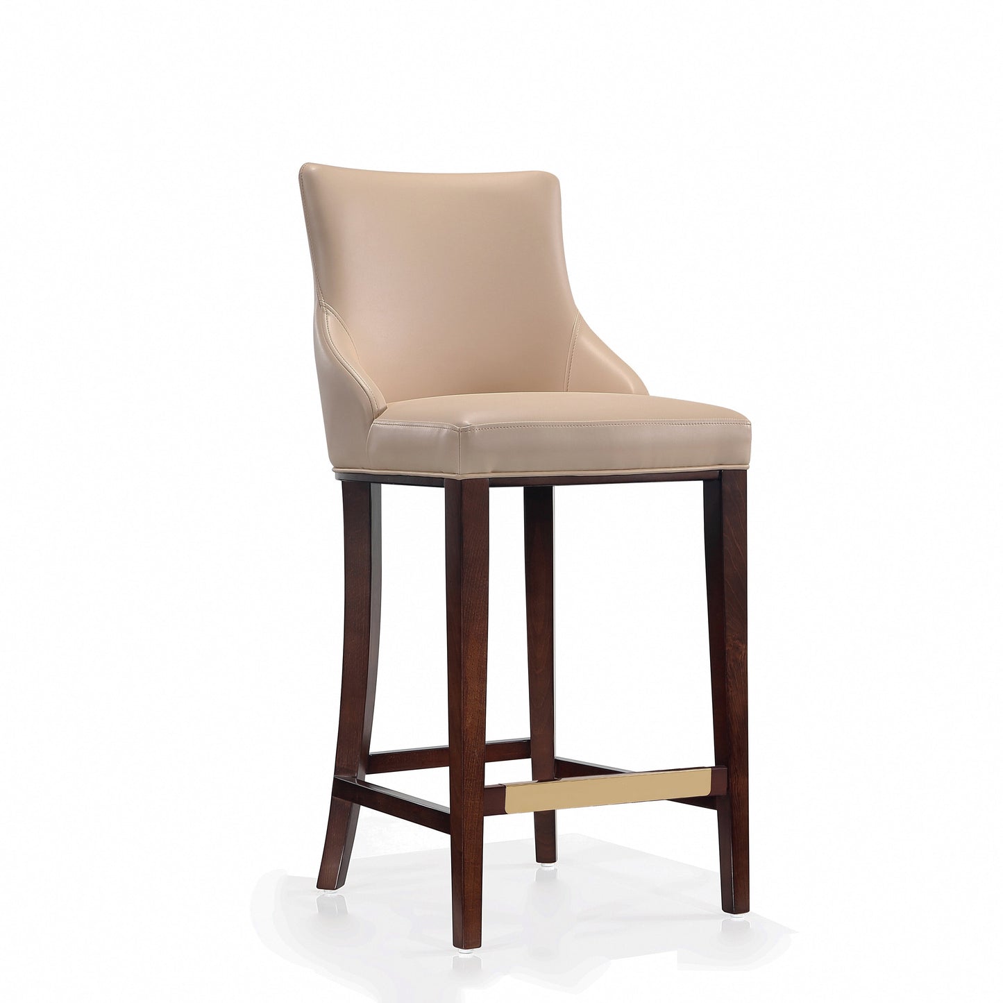 Shubert Barstool in Tan (set of 2) - Ornate Home
