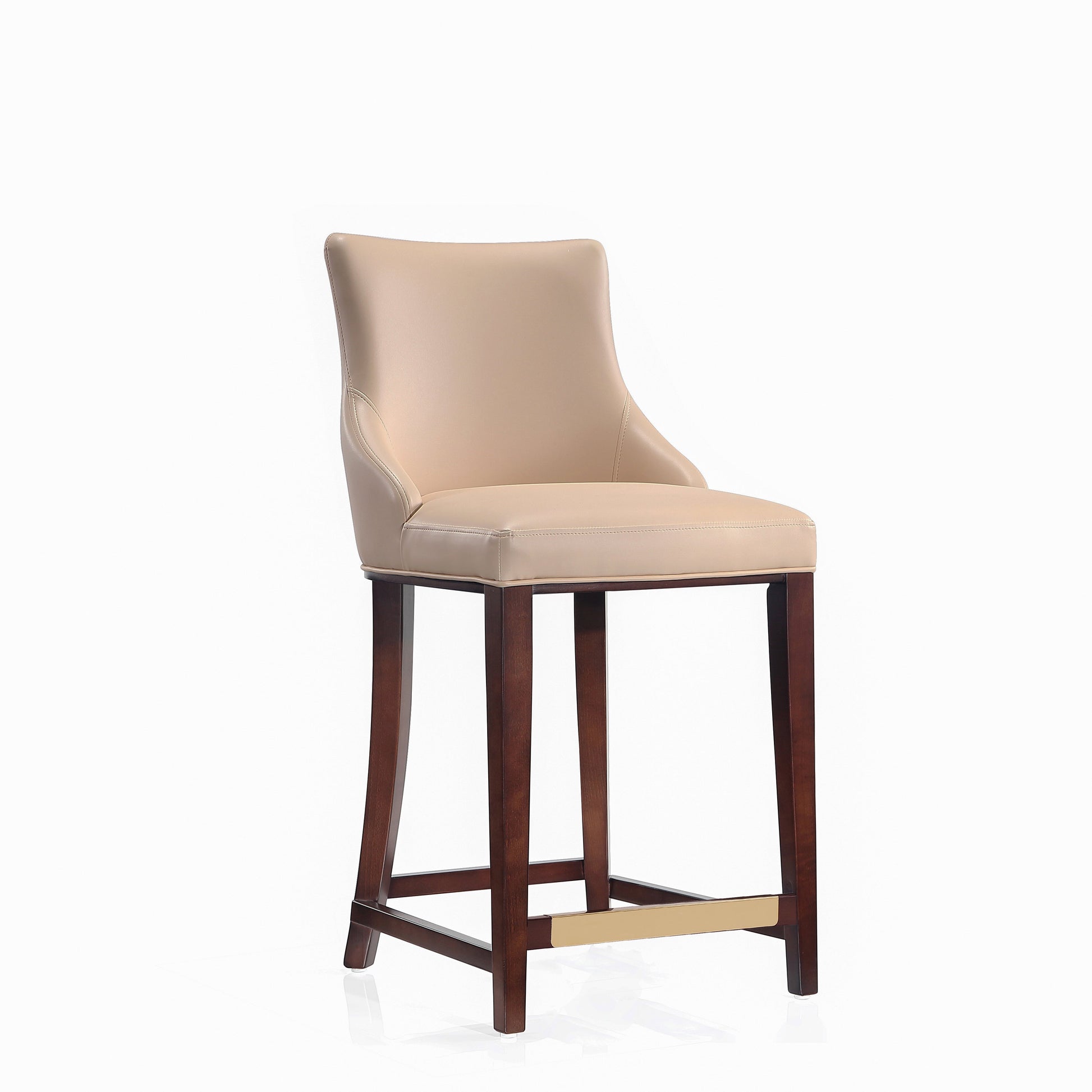 Shubert Counter Stool in Tan (Set of 2) - Ornate Home