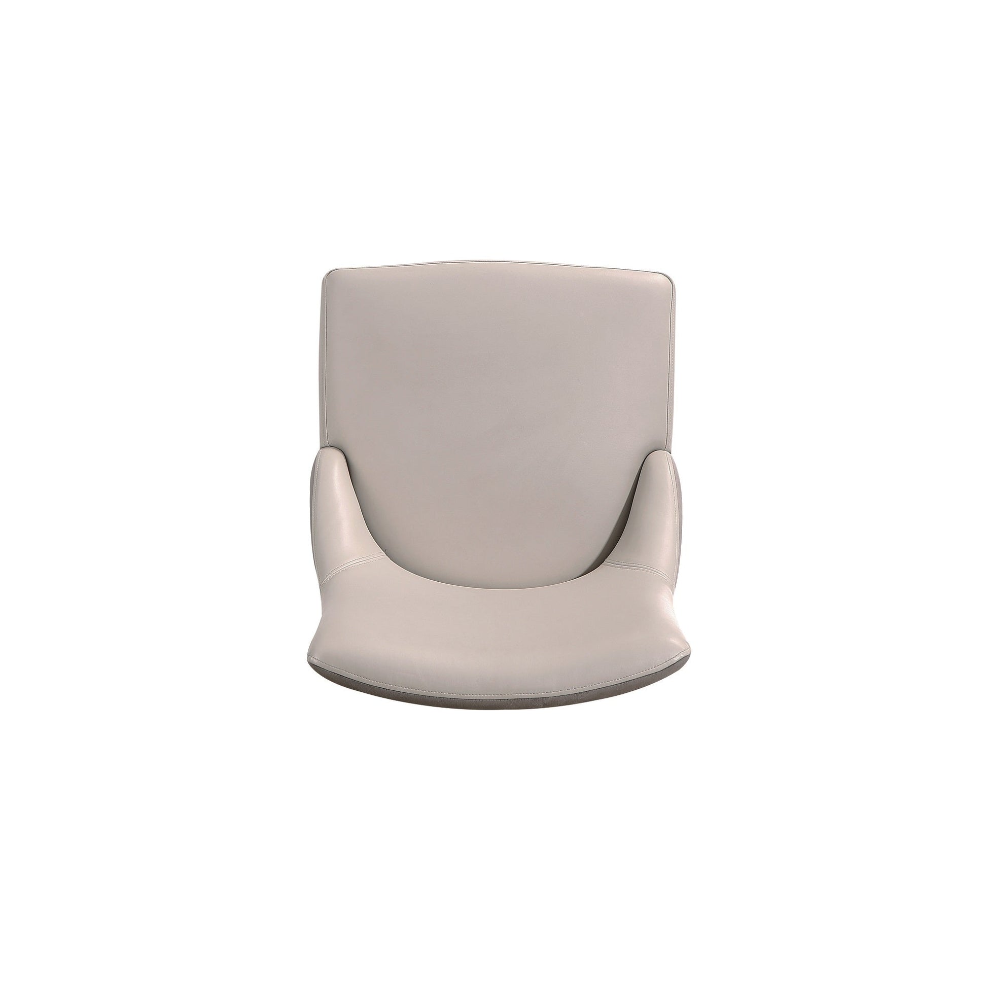 Shubert Faux Leather and Velvet Dining Chair in Light Grey (set of 2) - Ornate Home