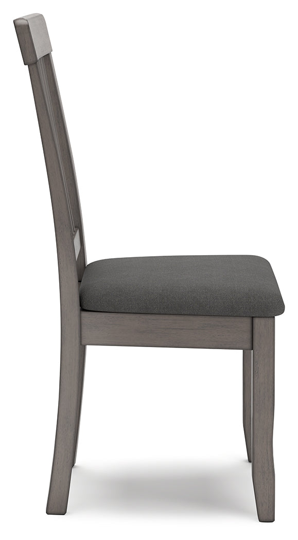 Shullden Gray Dining Table and 2 Chairs- Viva Furn