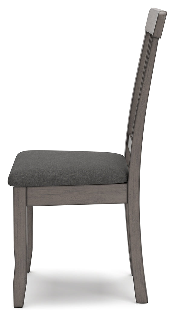 Shullden Gray Dining Table and 2 Chairs- Viva Furn