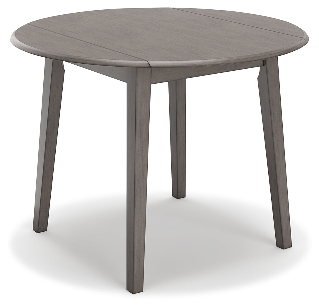 Shullden Gray Dining Table and 2 Chairs- Viva Furn