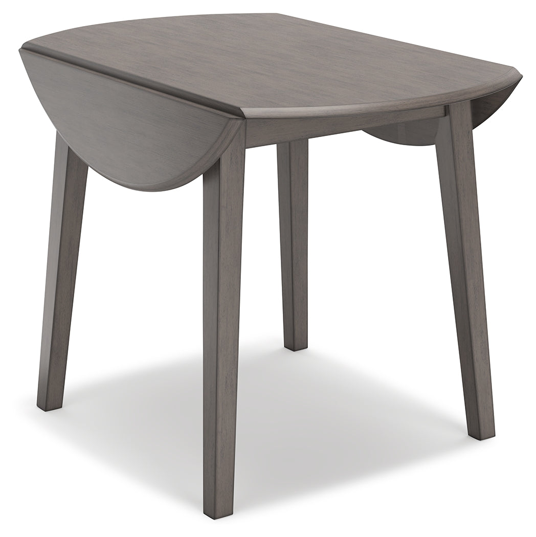 Shullden Gray Dining Table and 2 Chairs- Viva Furn