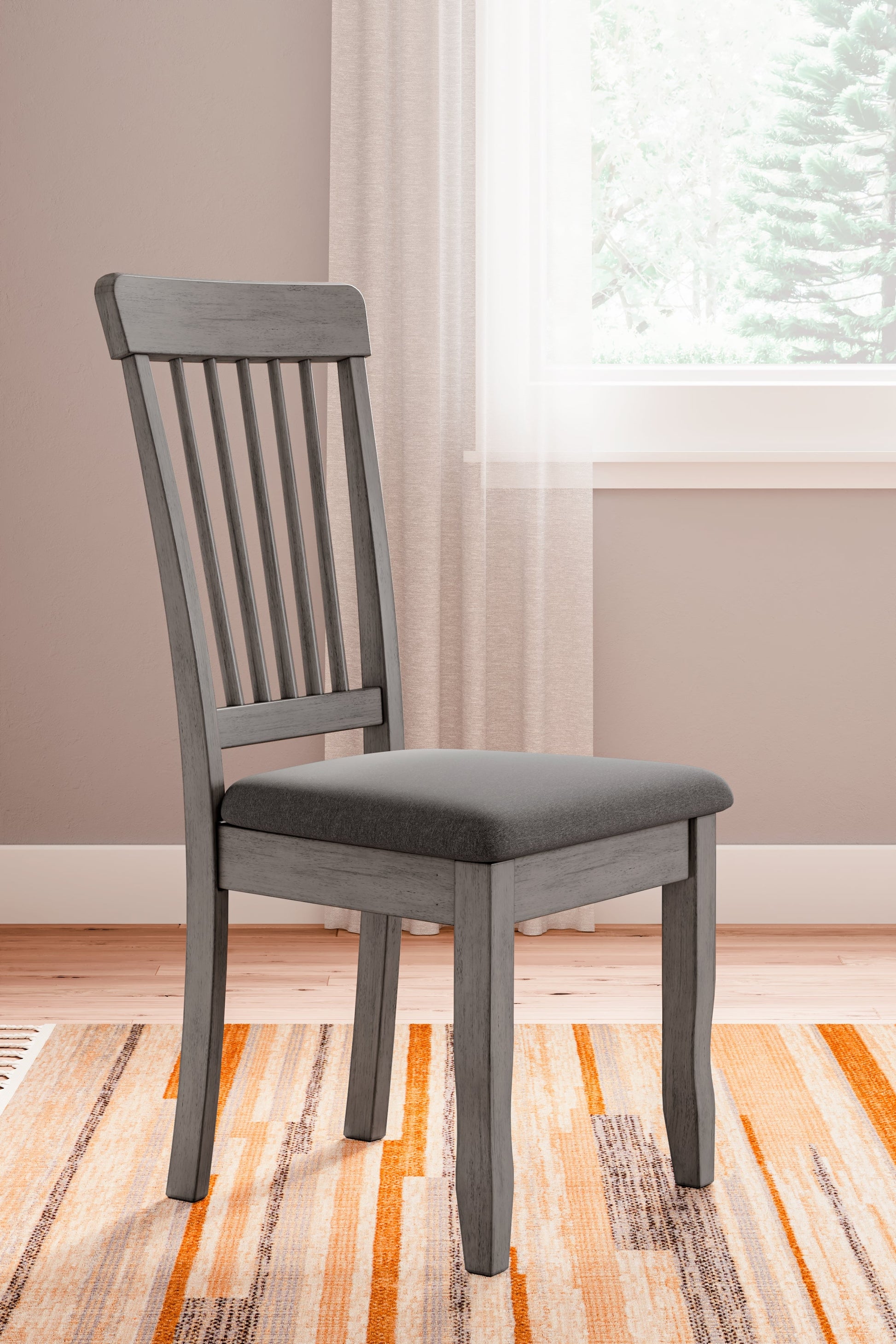 Shullden Gray Dining Table and 2 Chairs- Viva Furn
