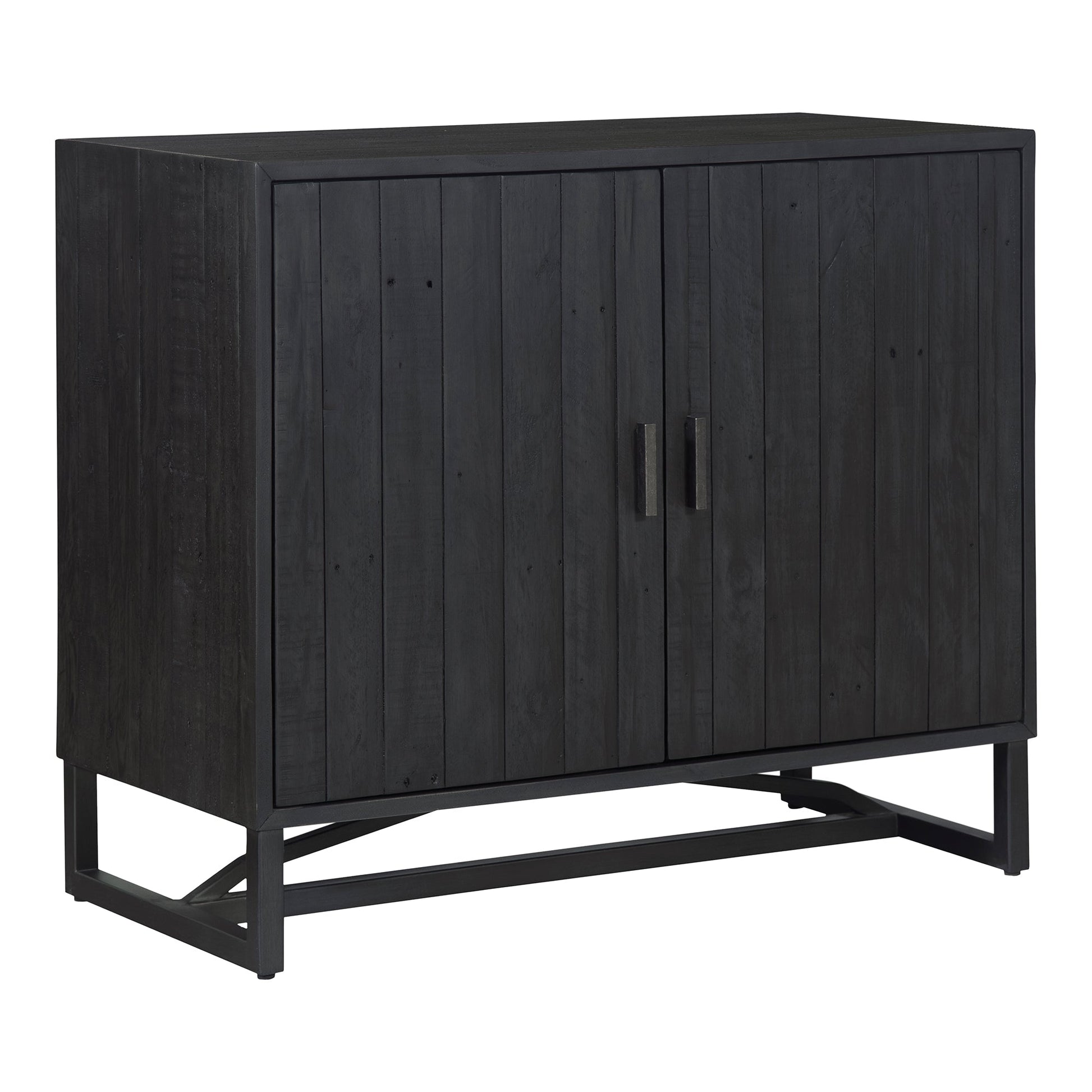 Sierra Black 2 Door Cabinet - Ornate Home