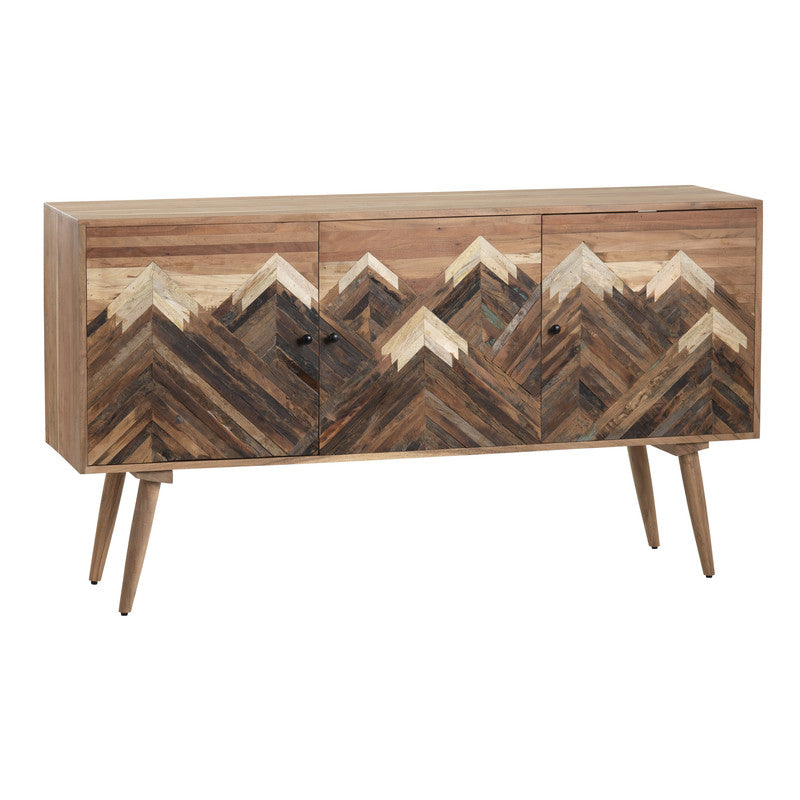 Sierra Nevada Brown Three-Door Sideboard - Ornate Home