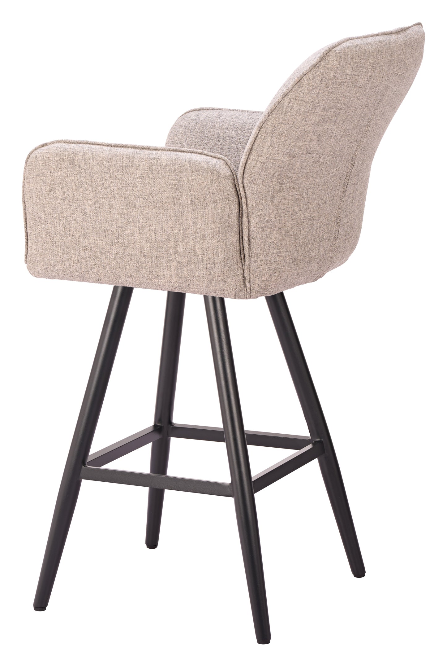 Sieve Beige Outdoor Swivel Barstool - Ornate Home