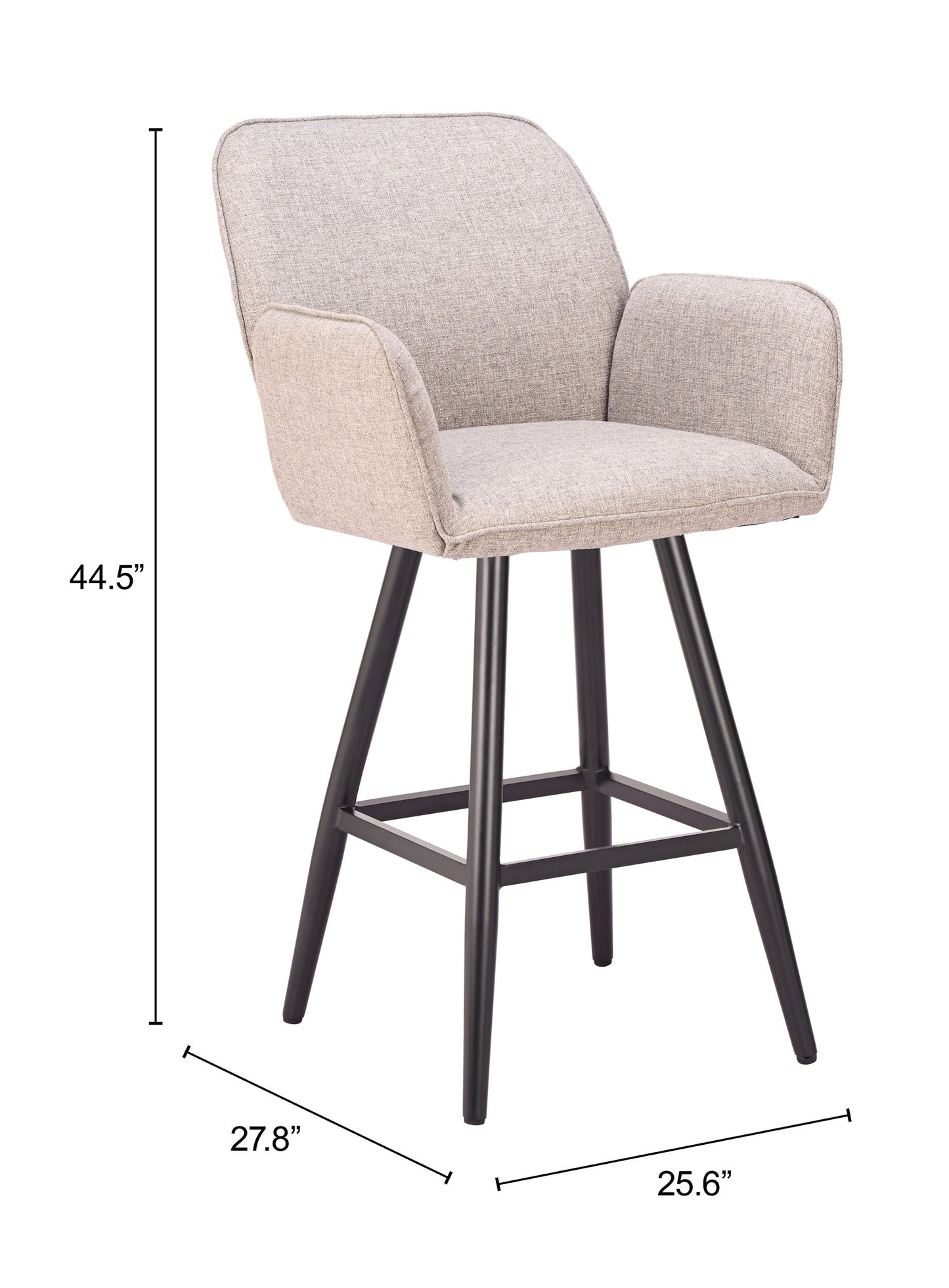 Sieve Beige Outdoor Swivel Barstool - Ornate Home