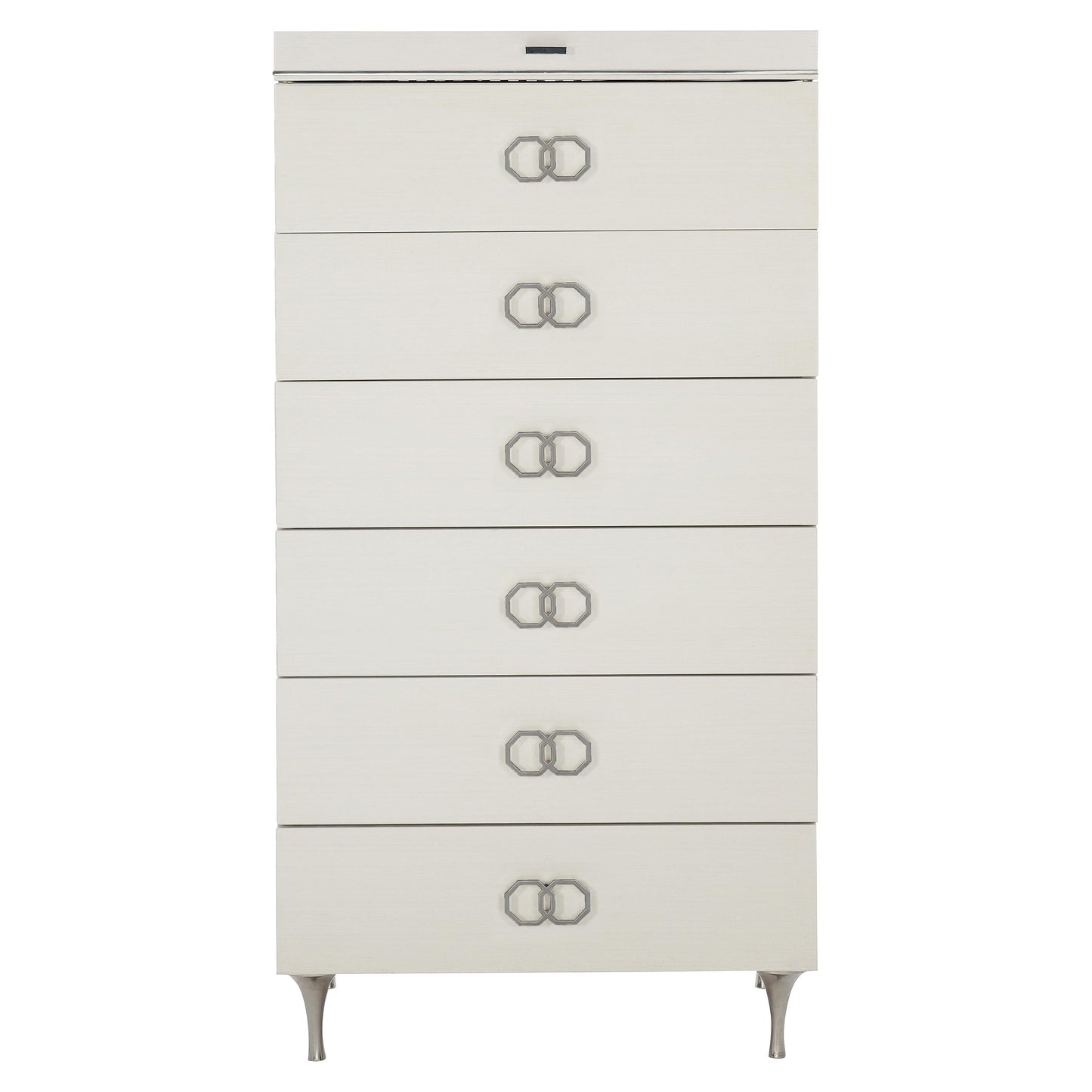 Silhouette Eggshell Tall Drawer Chest - Ornate Home