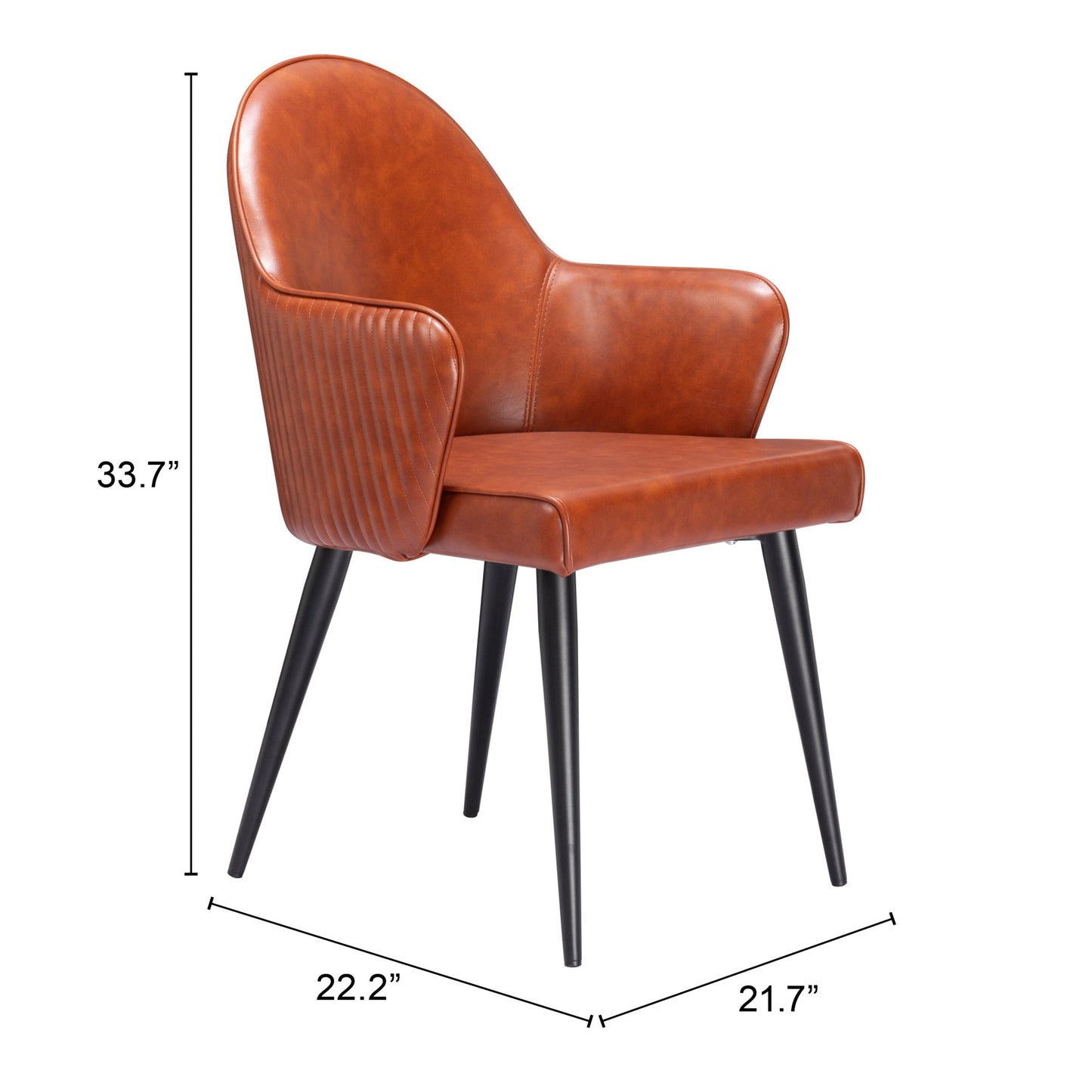 Silloth Brown Dining Chair - Ornate Home