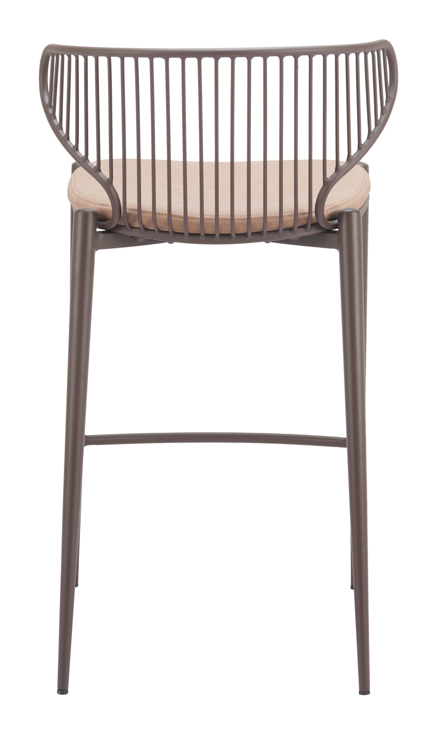 Silues Taupe & Brown Counter Stool (Set of 2) - Ornate Home