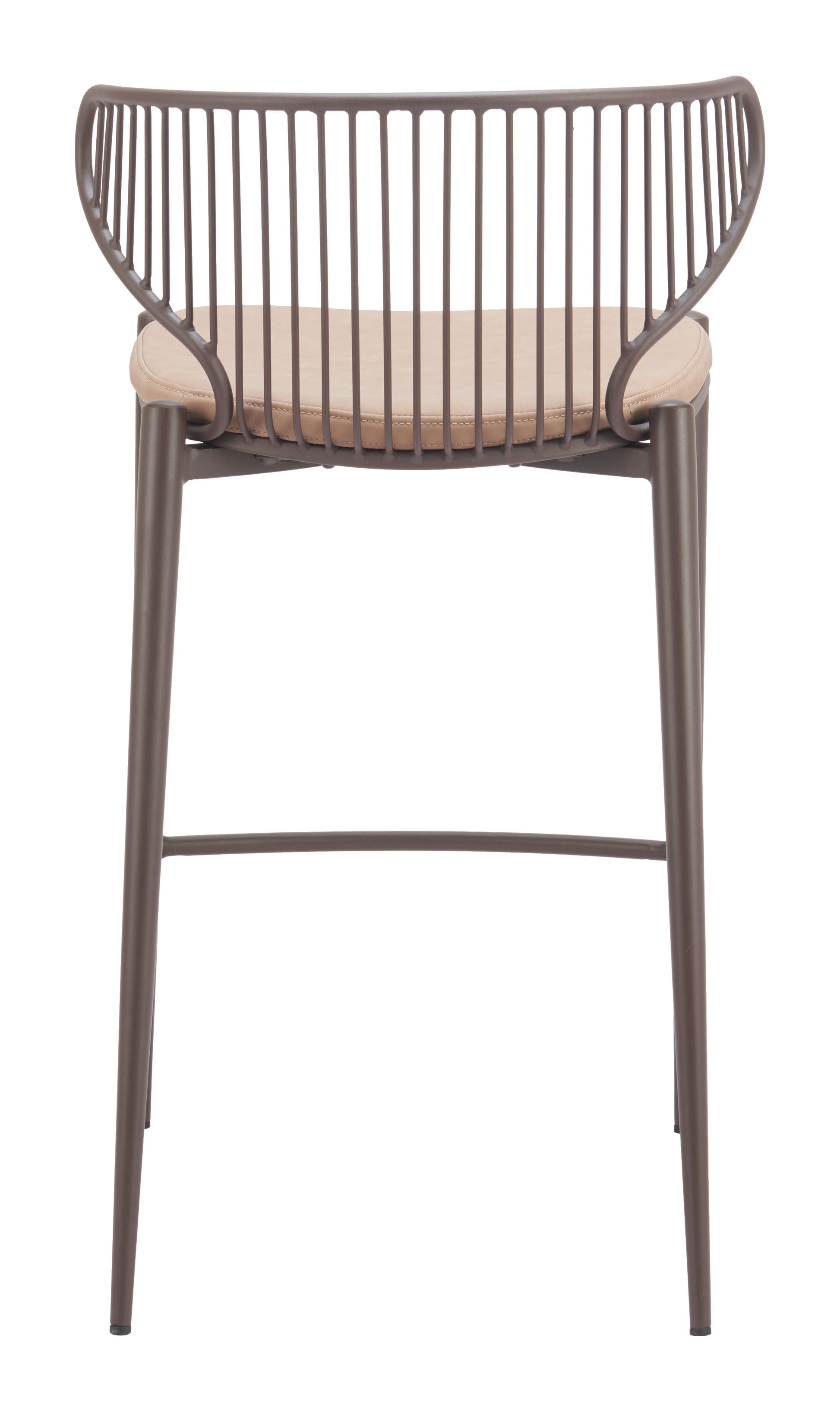 Silues Taupe & Brown Counter Stool (Set of 2) - Ornate Home
