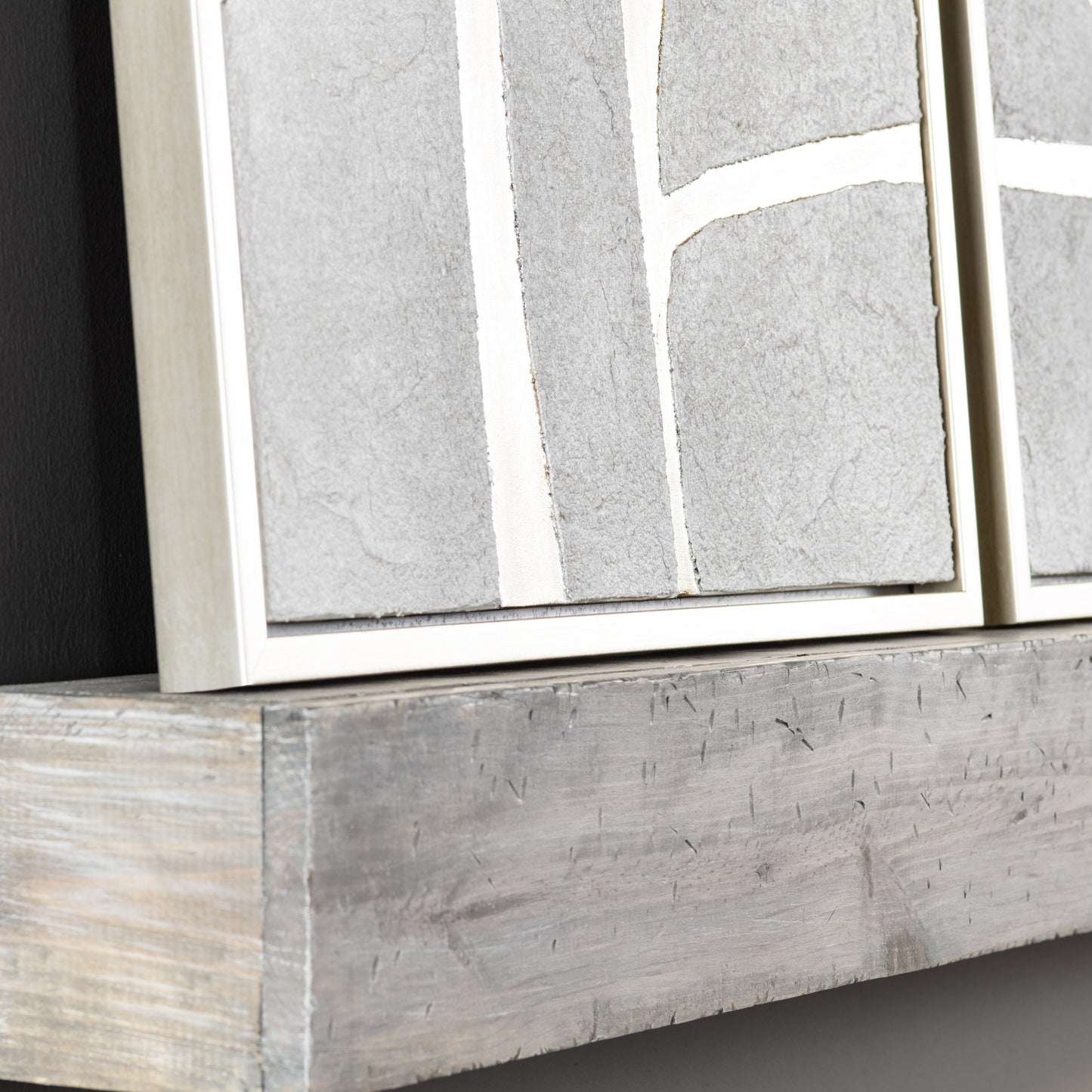 Silverlines Silver/White Canvas - Ornate Home