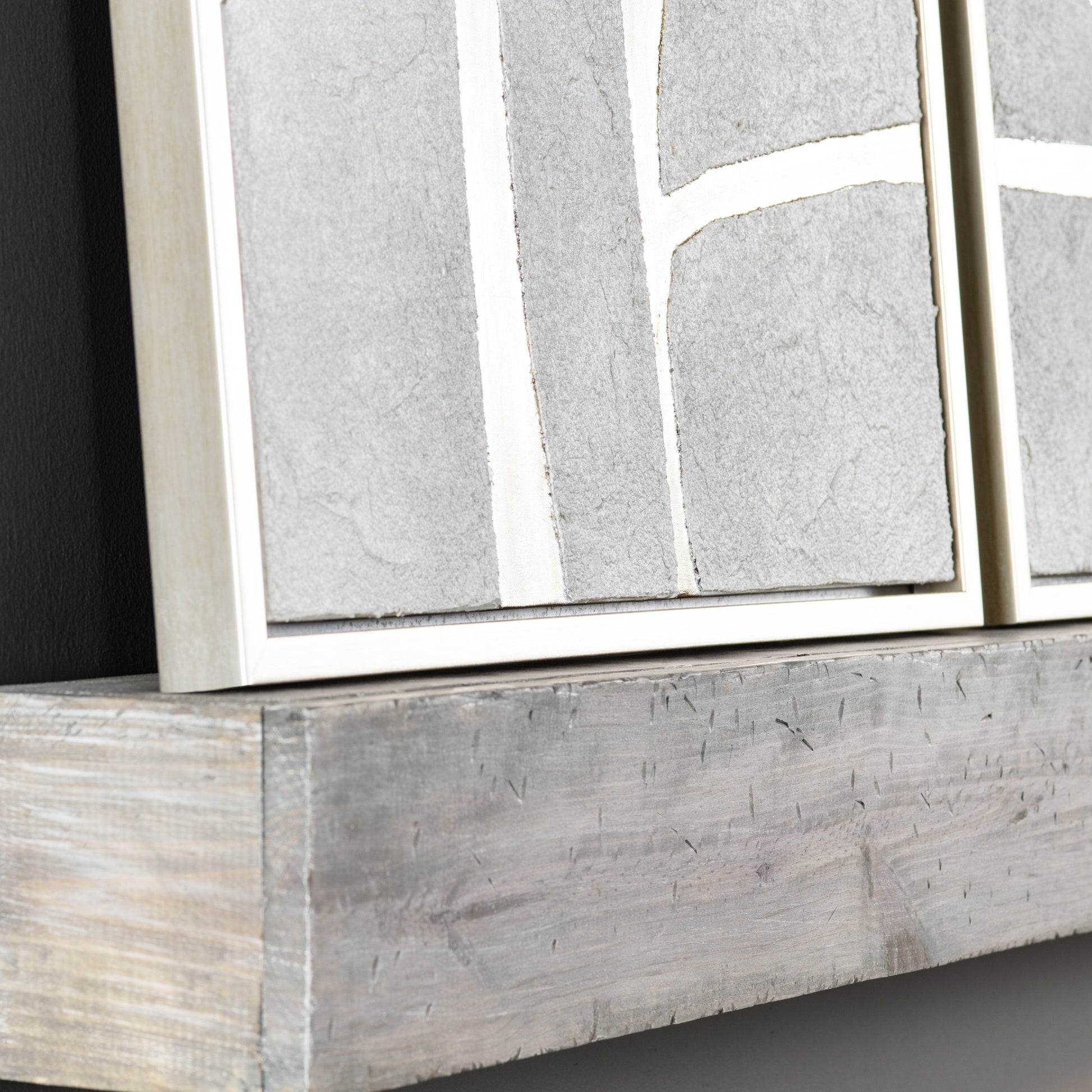 Silverlines Silver/White Canvas - Ornate Home