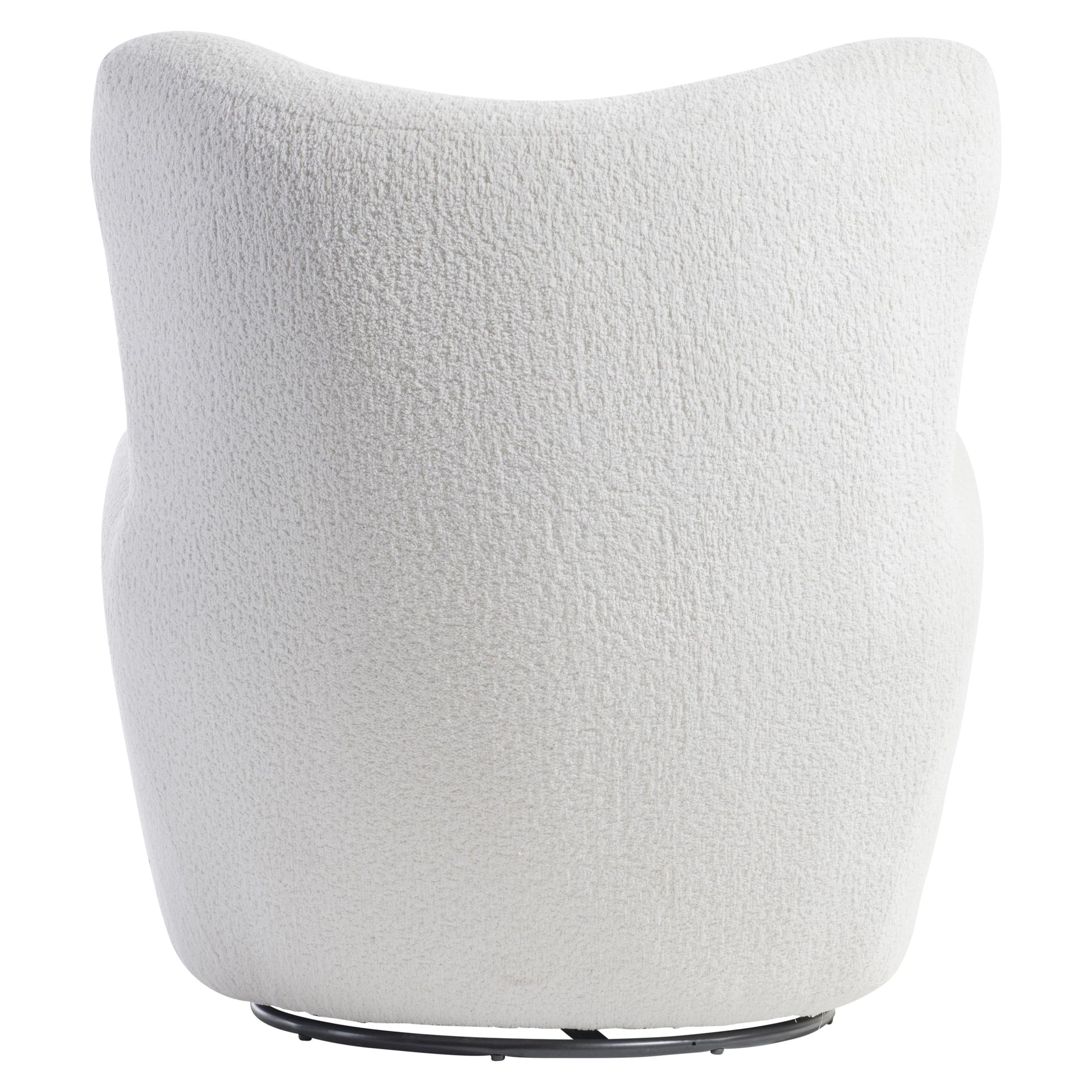 Silvi White/Cream Fabric Swivel Chair - Ornate Home