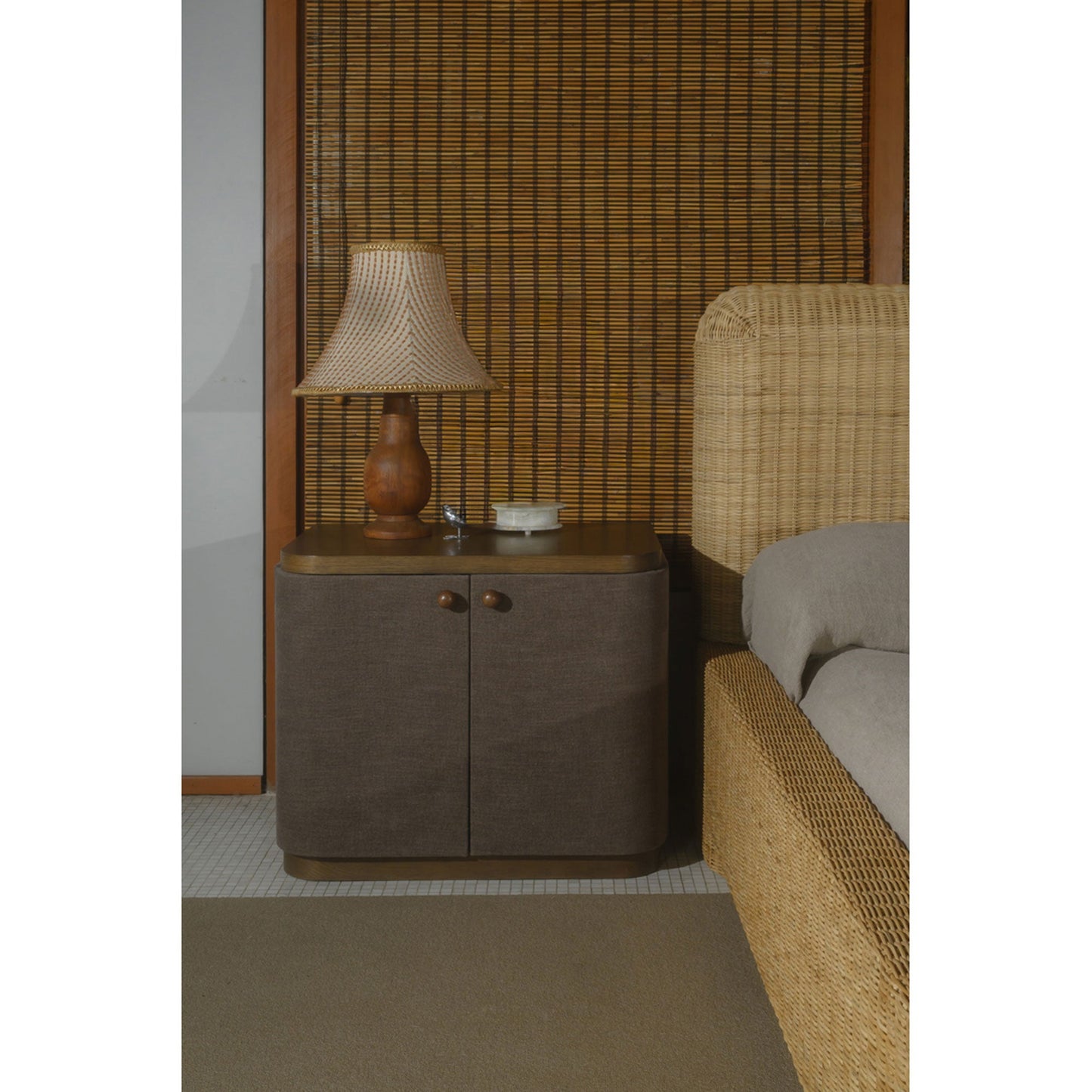 Simone Brown Nightstand - Ornate Home