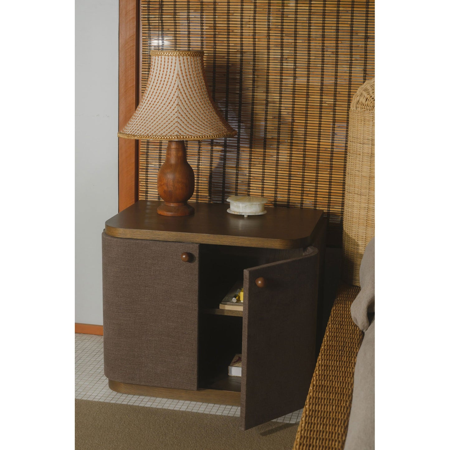 Simone Brown Nightstand - Ornate Home