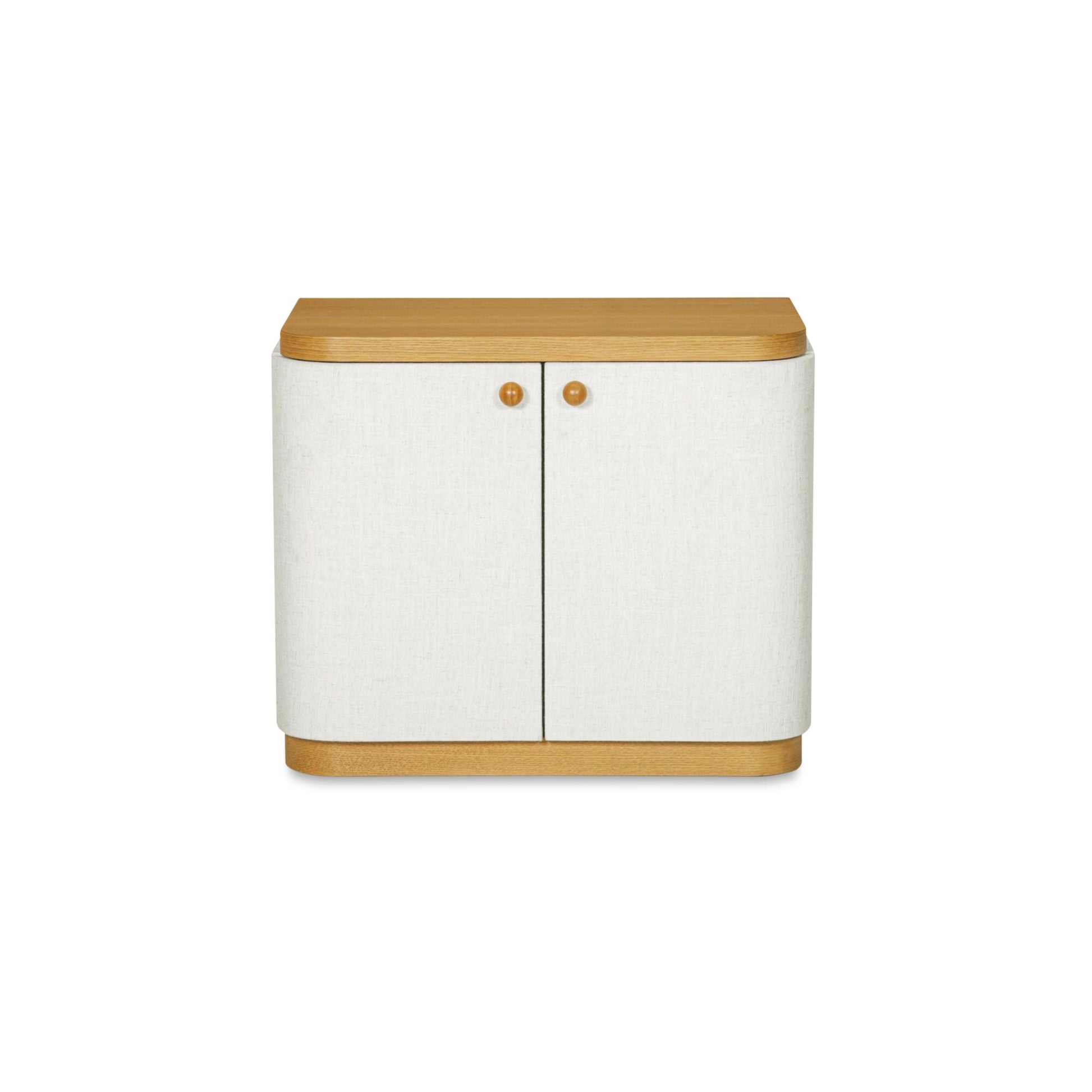 Simone Cream/Natural Nightstand - Ornate Home