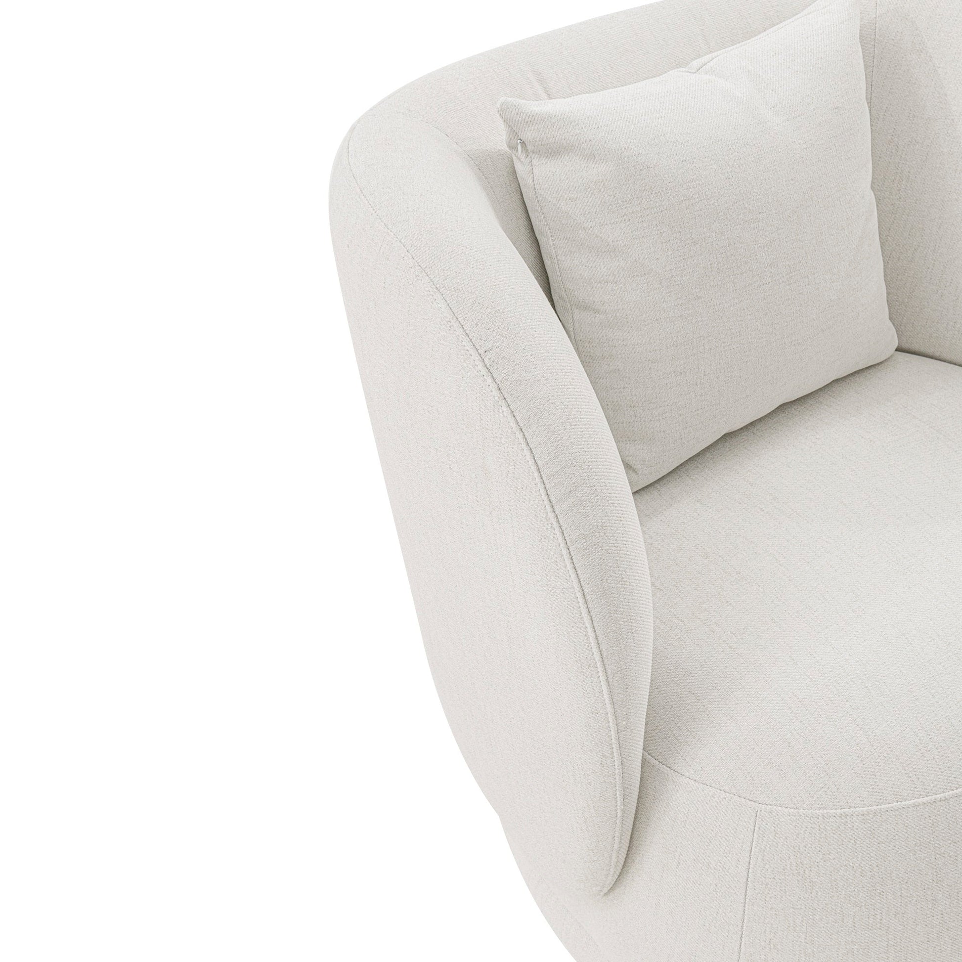 Siri Accent Chair in Cream (set of 2) - Ornate Home