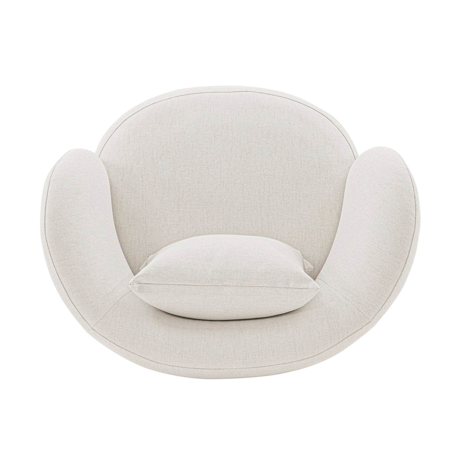 Siri Accent Chair in Cream (set of 2) - Ornate Home