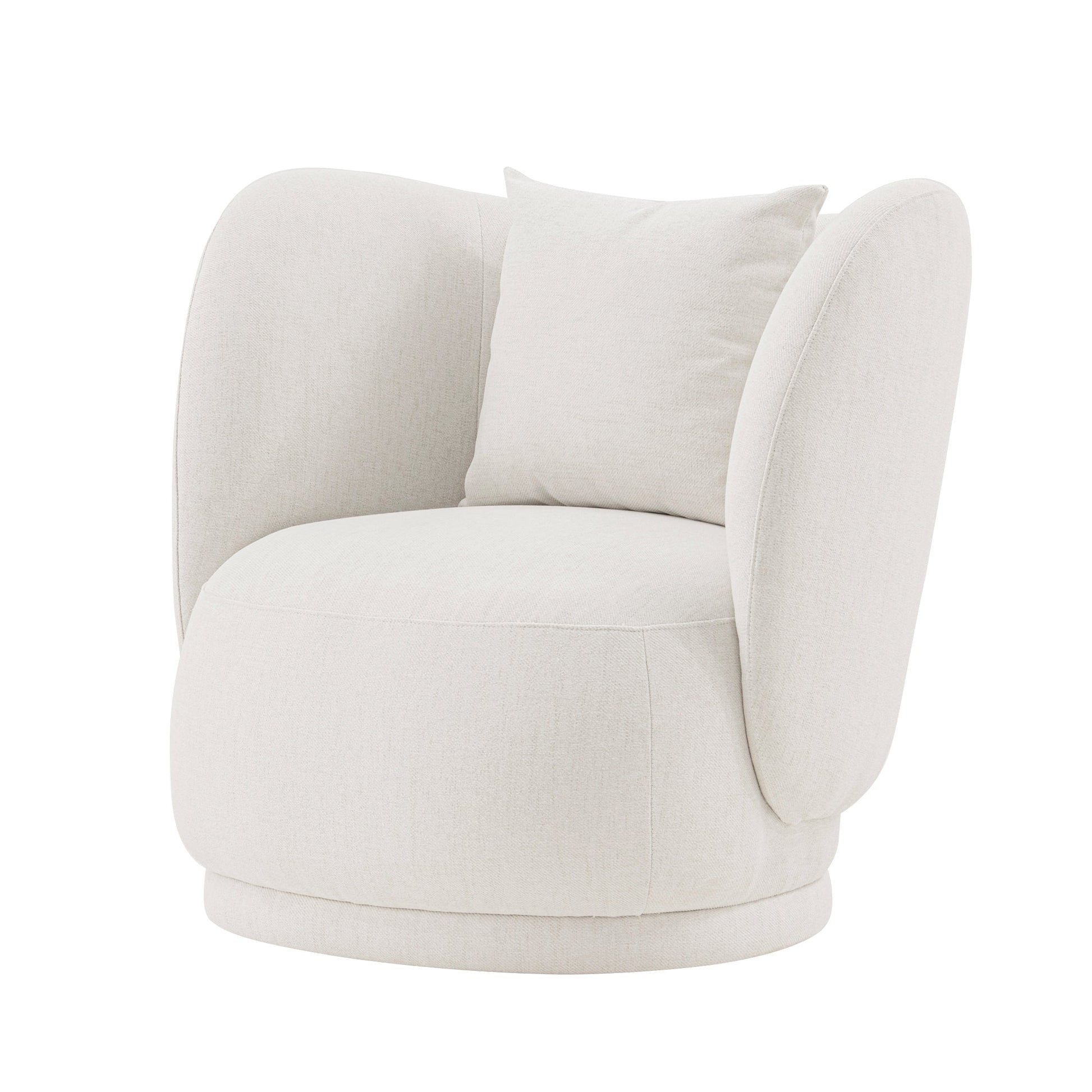 Siri Accent Chair in Cream (set of 2) - Ornate Home
