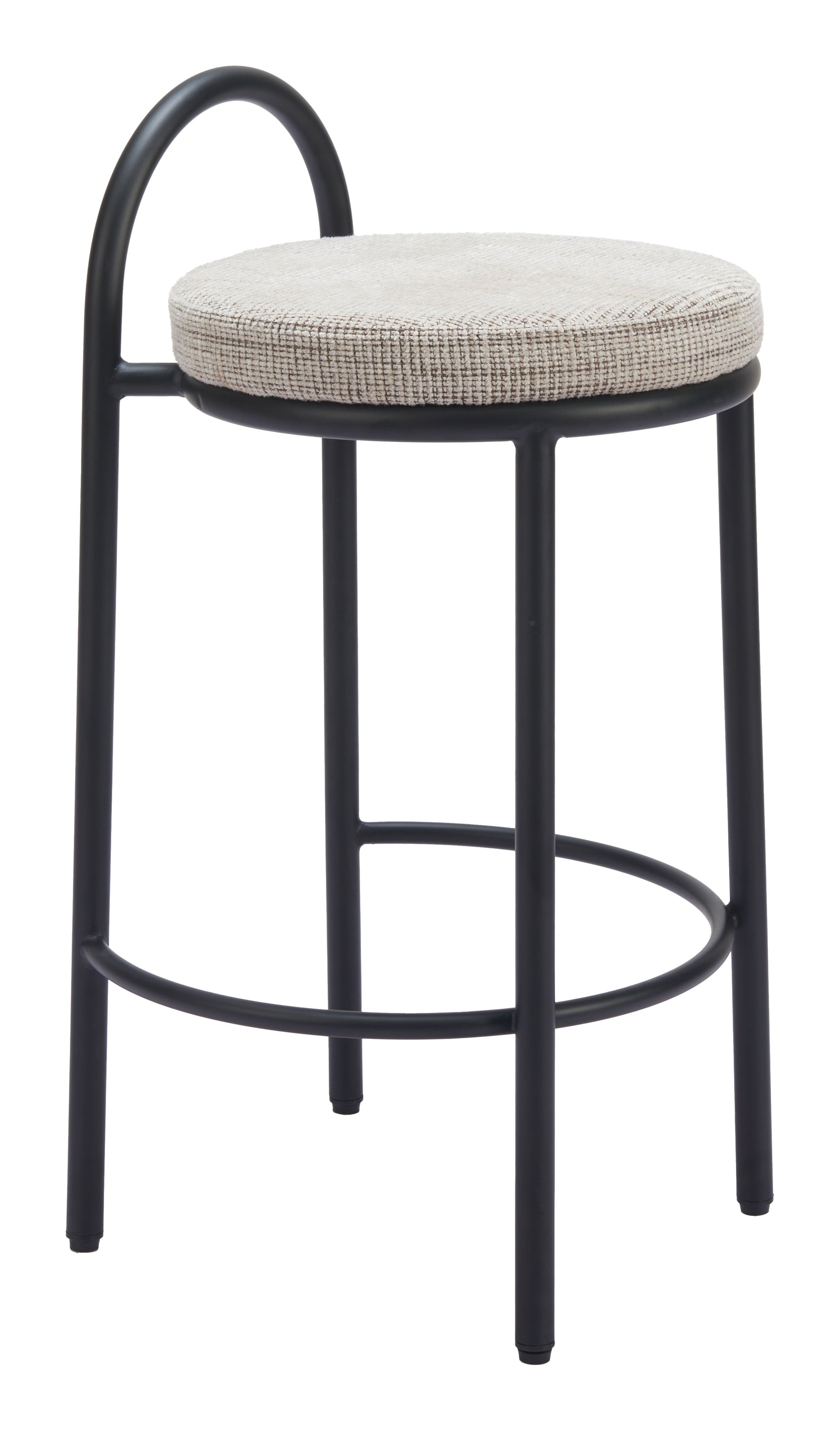 Sisal Beige Tweed Counter Stool (Set of 2) - Ornate Home