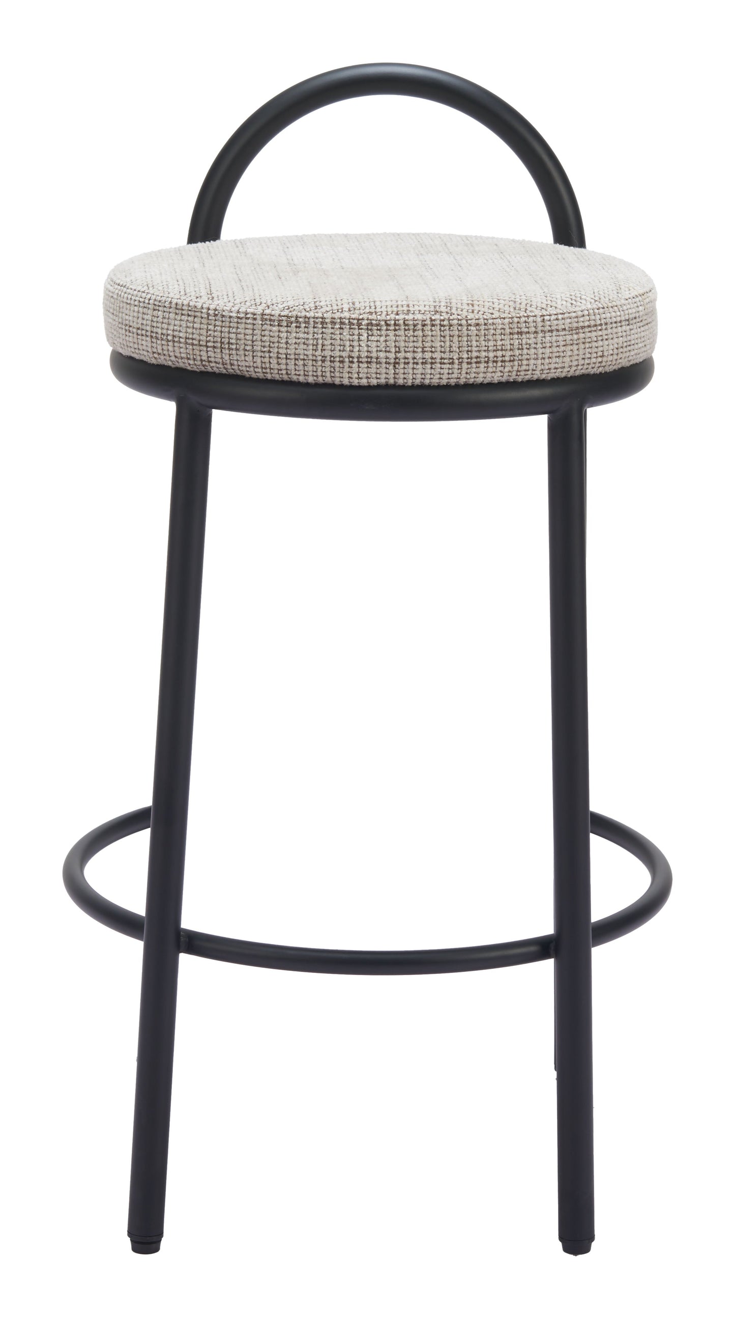 Sisal Beige Tweed Counter Stool (Set of 2) - Ornate Home