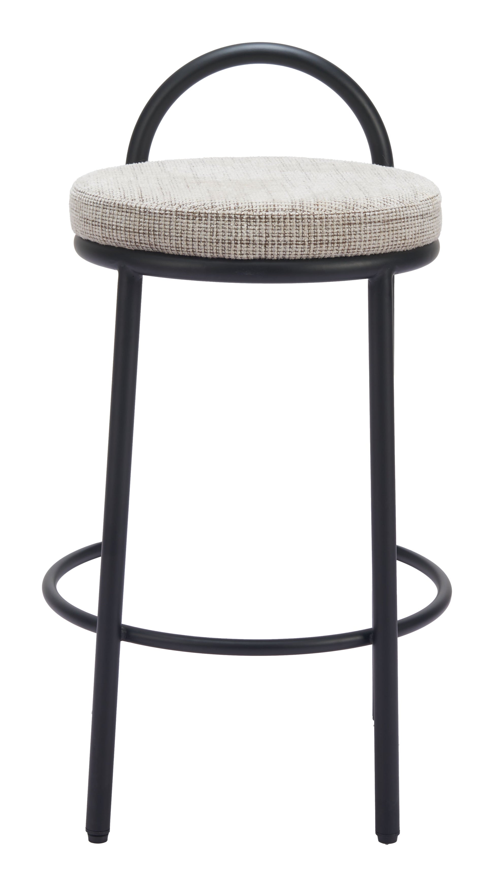Sisal Beige Tweed Counter Stool (Set of 2) - Ornate Home