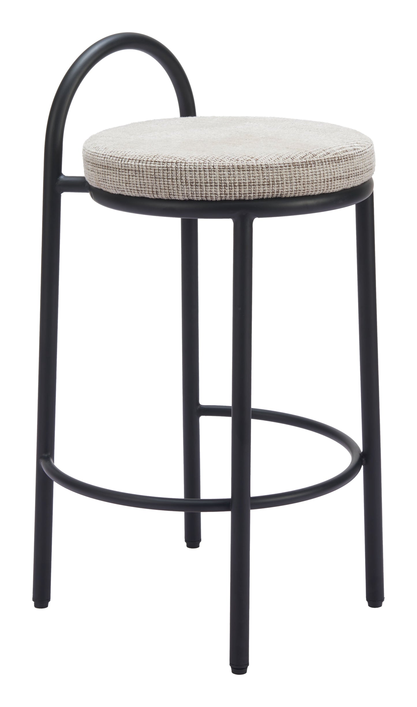 Sisal Beige Tweed Counter Stool (Set of 2) - Ornate Home
