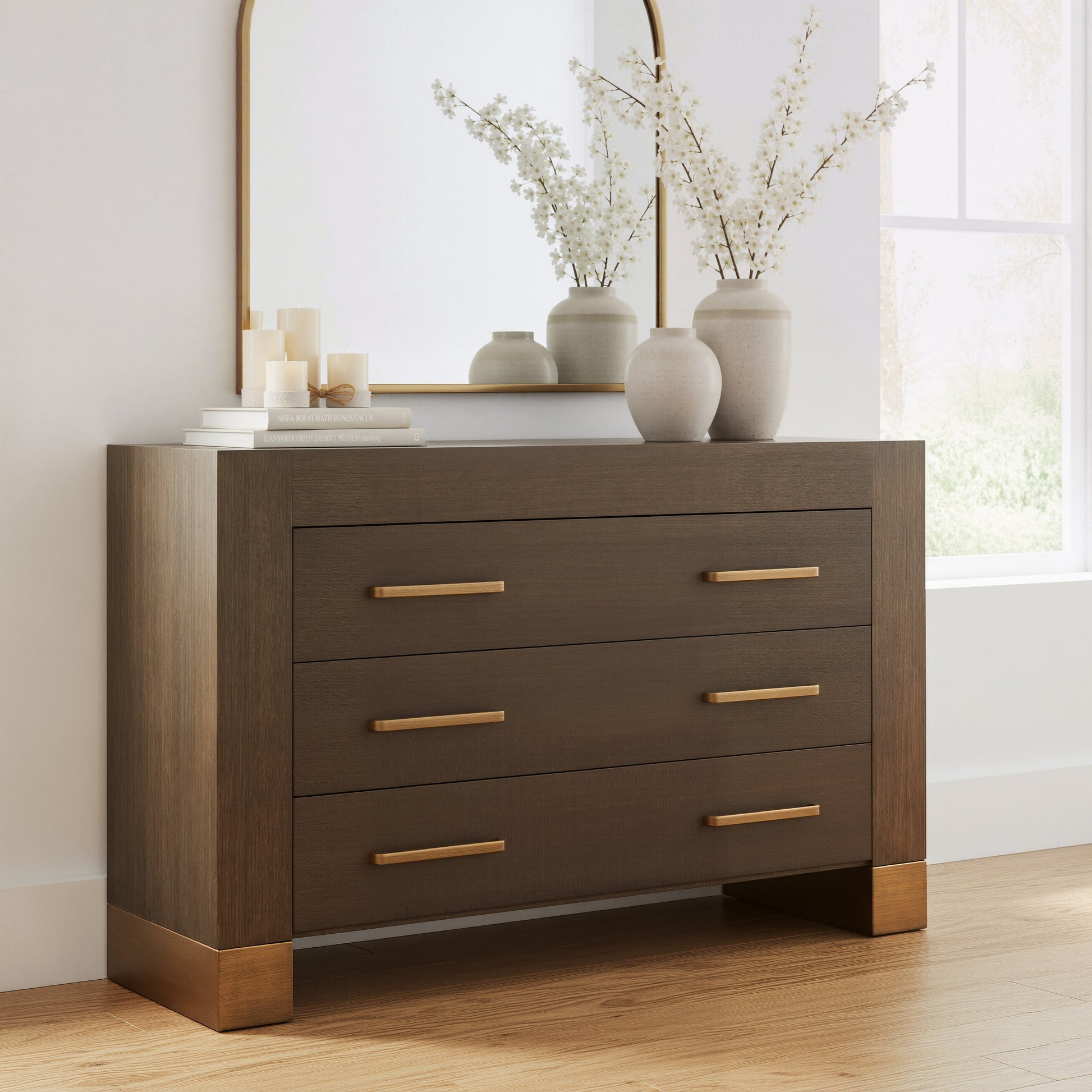 Sivar Espresso Cabinet - Ornate Home