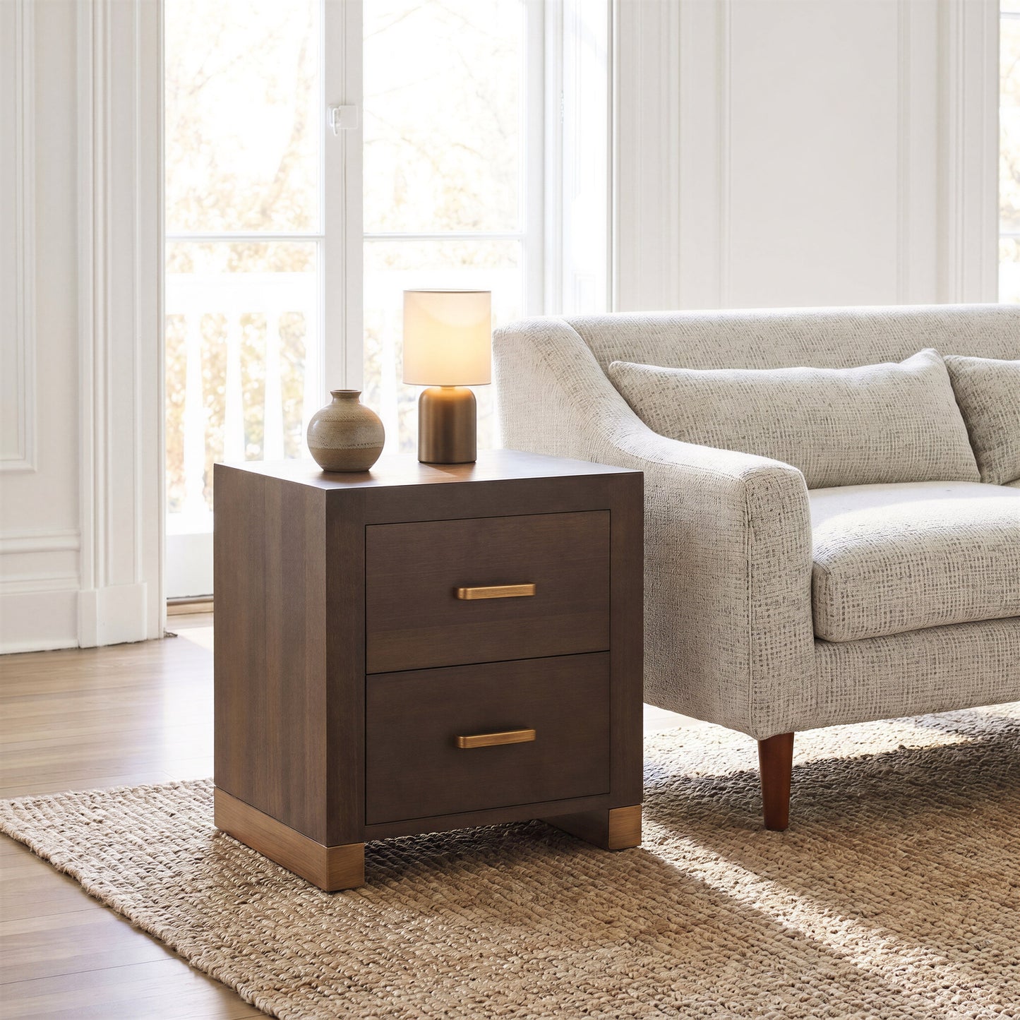 Sivar Espresso Side Table - Ornate Home