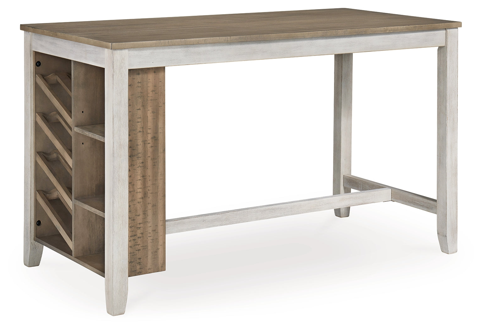 Skempton Two-tone Counter Height Dining Table and 6 Barstools- Viva Furn