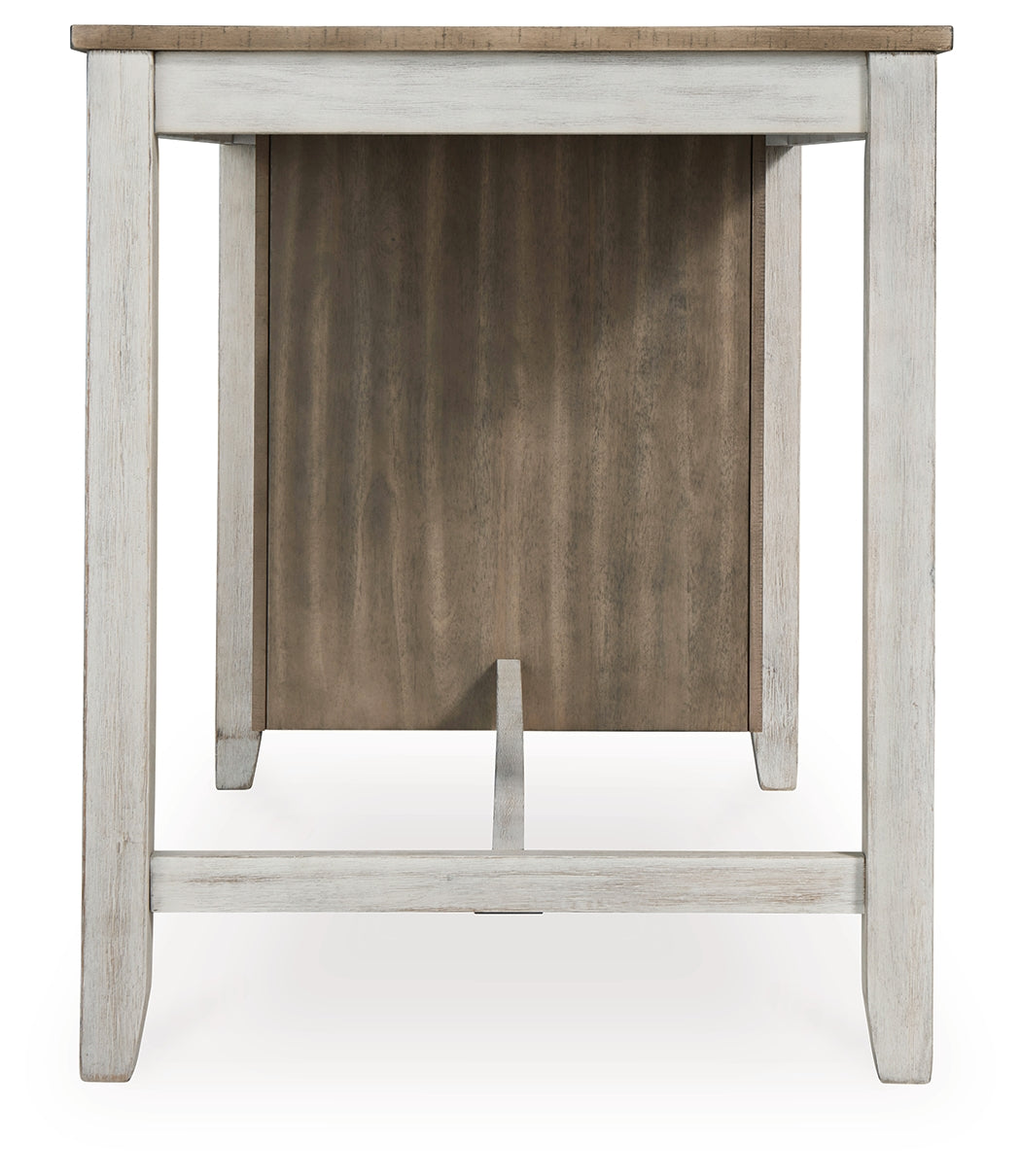 Skempton Two-tone Counter Height Dining Table and 6 Barstools- Viva Furn
