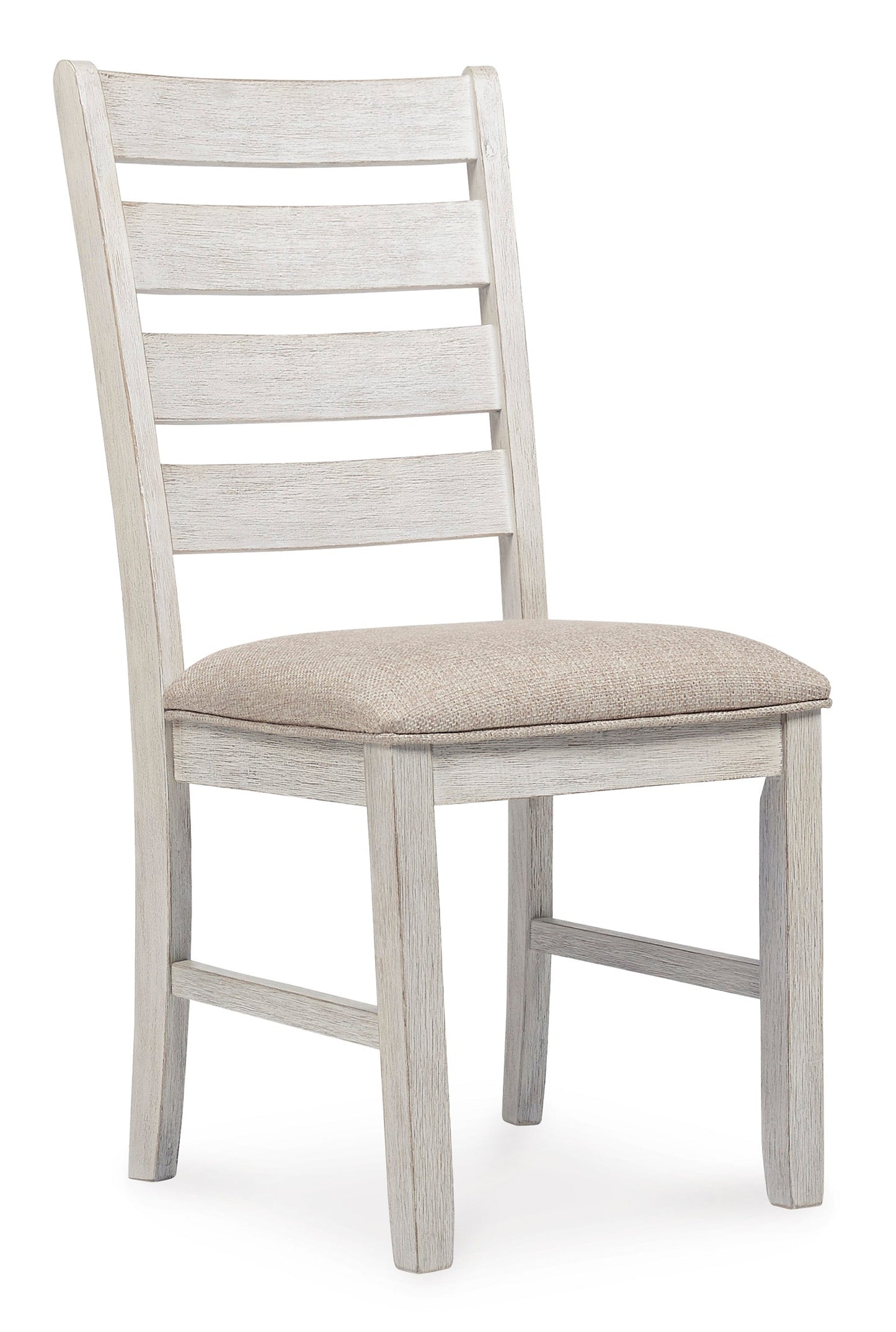 Skempton White/Light Brown Upholstered Barstool (Set of 2)- Viva Furn