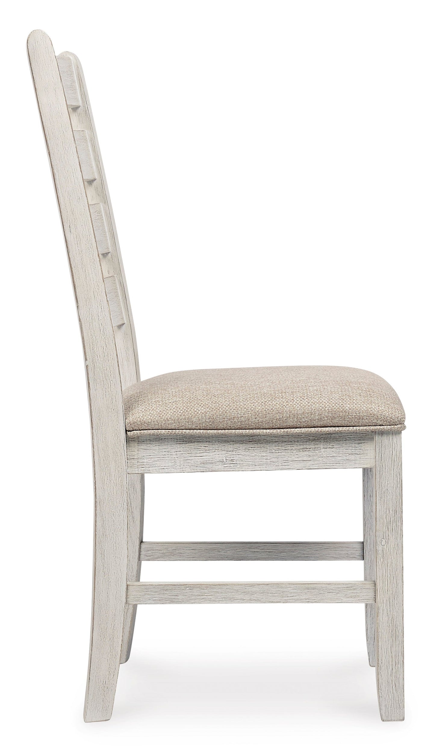 Skempton White/Light Brown Upholstered Barstool (Set of 2)- Viva Furn