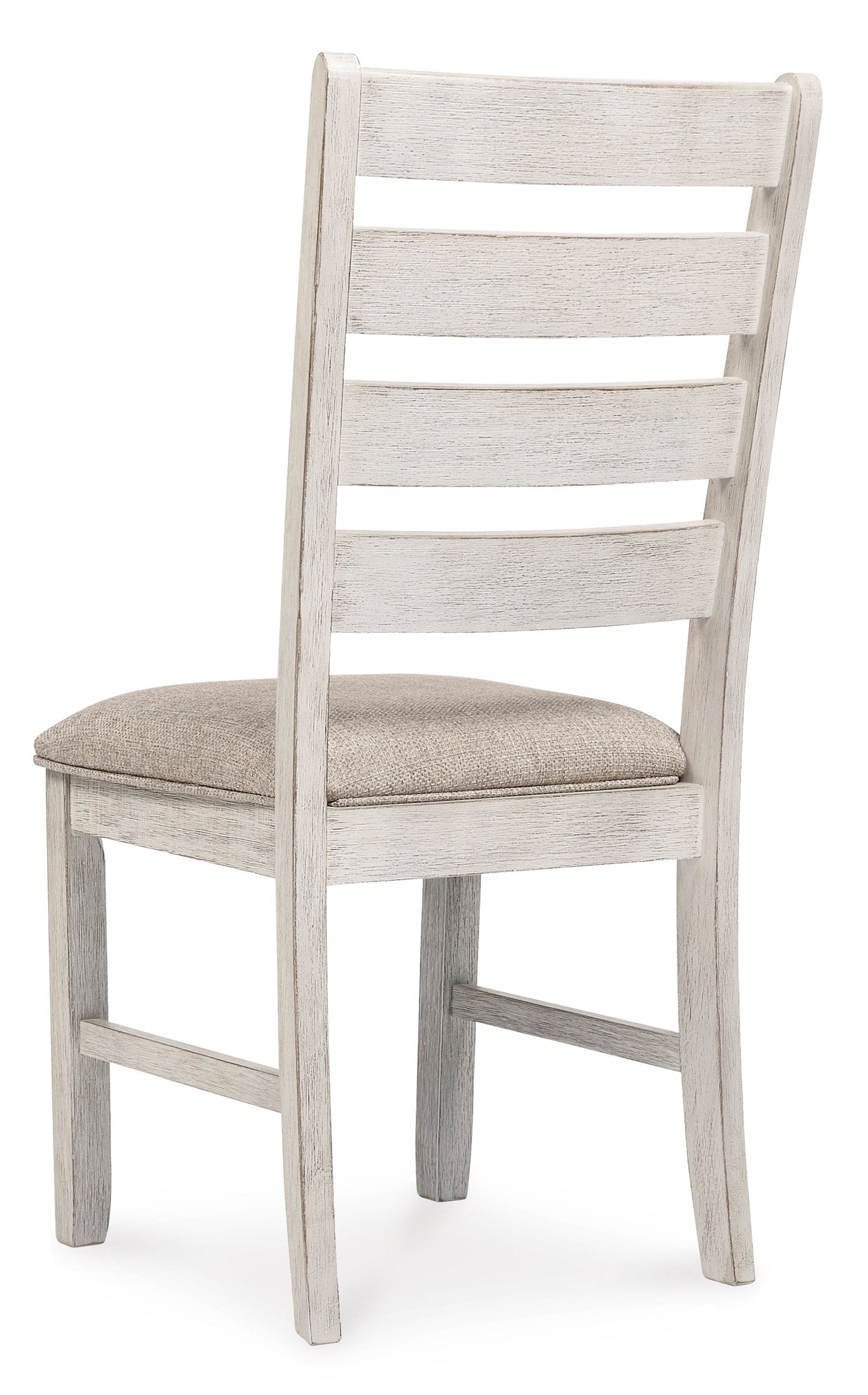 Skempton White/Light Brown Upholstered Barstool (Set of 2)- Viva Furn