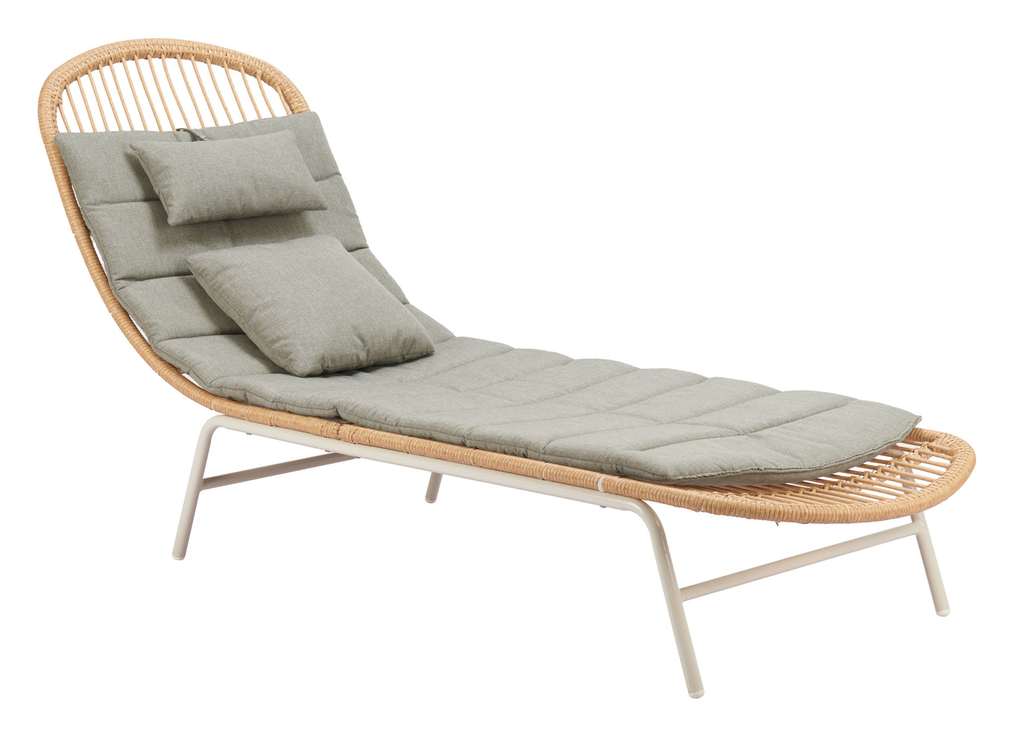 Skim Multicolor Outdoor Chaise Lounge - Ornate Home