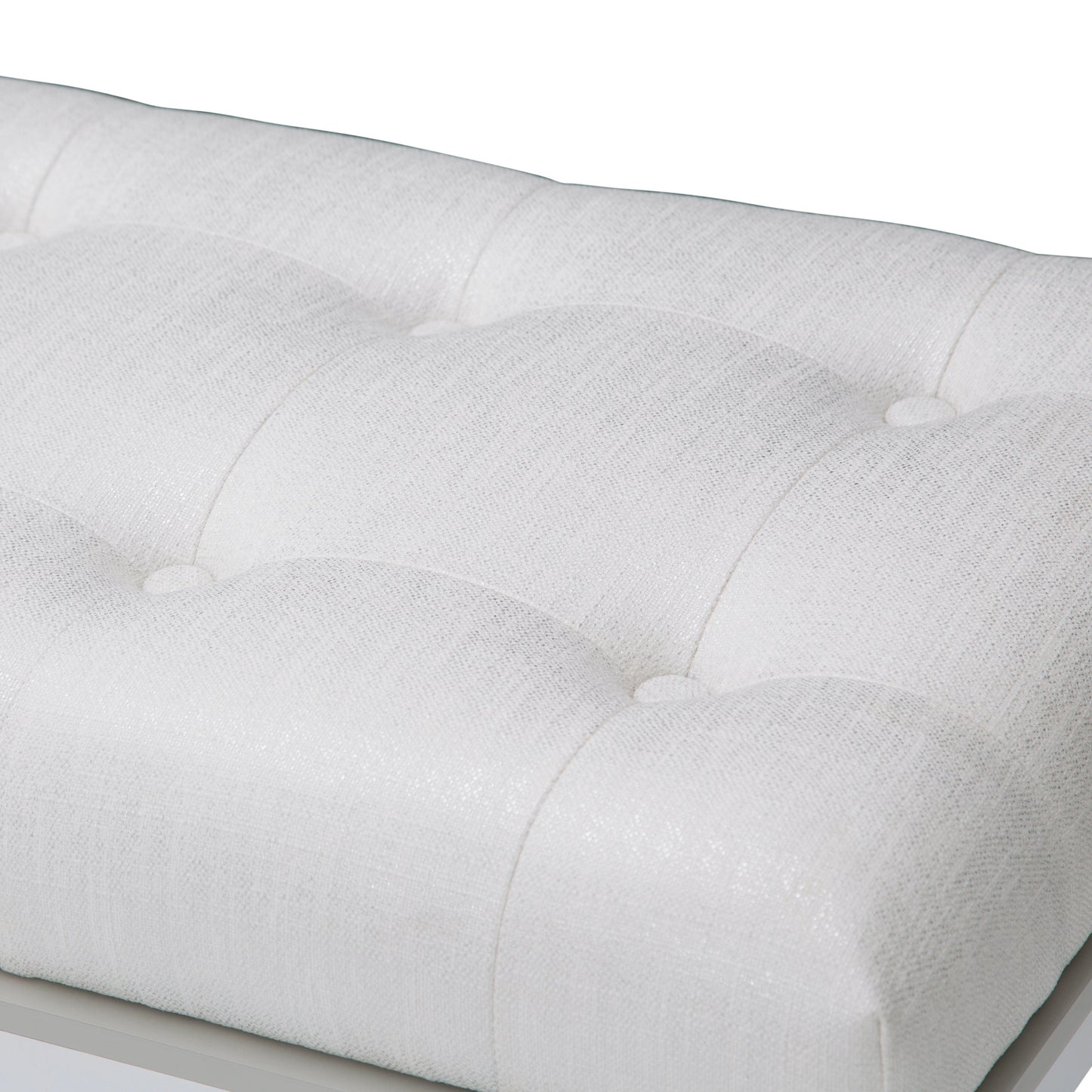 Sky Tower Cloud White/Ice Bedside Bench - Ornate Home