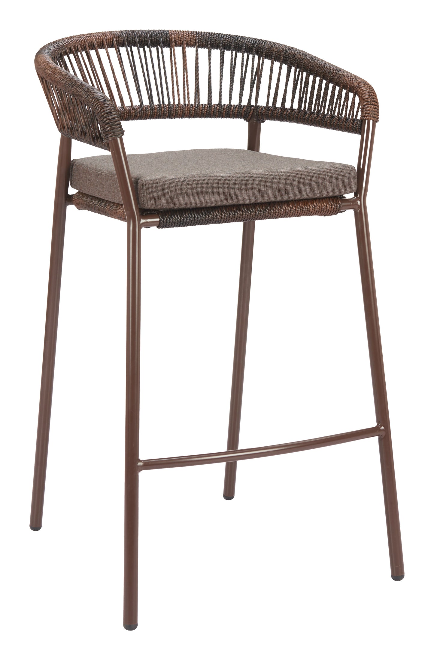Skye Brown Outdoor Barstool (Set of 2) - Ornate Home