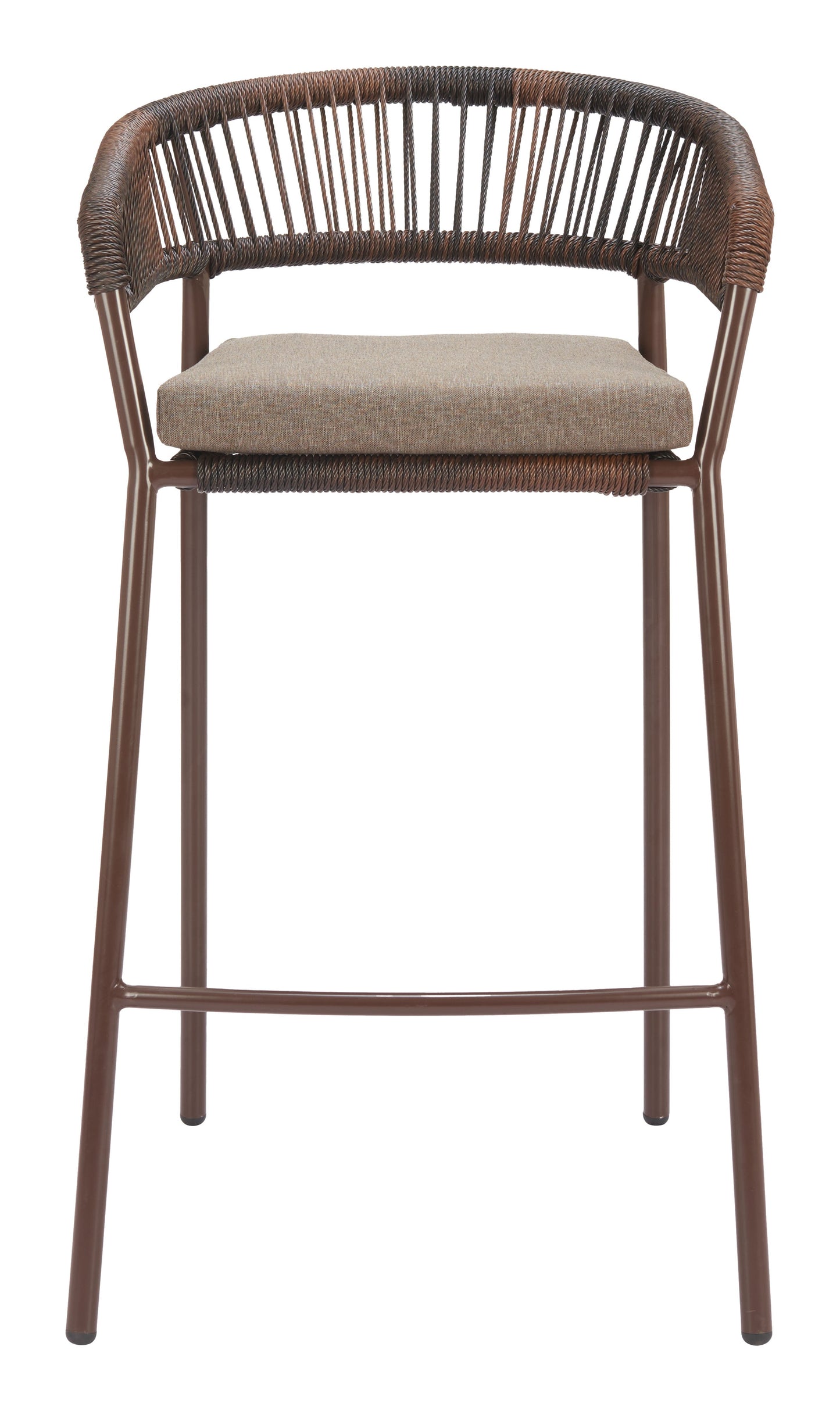 Skye Brown Outdoor Barstool (Set of 2) - Ornate Home