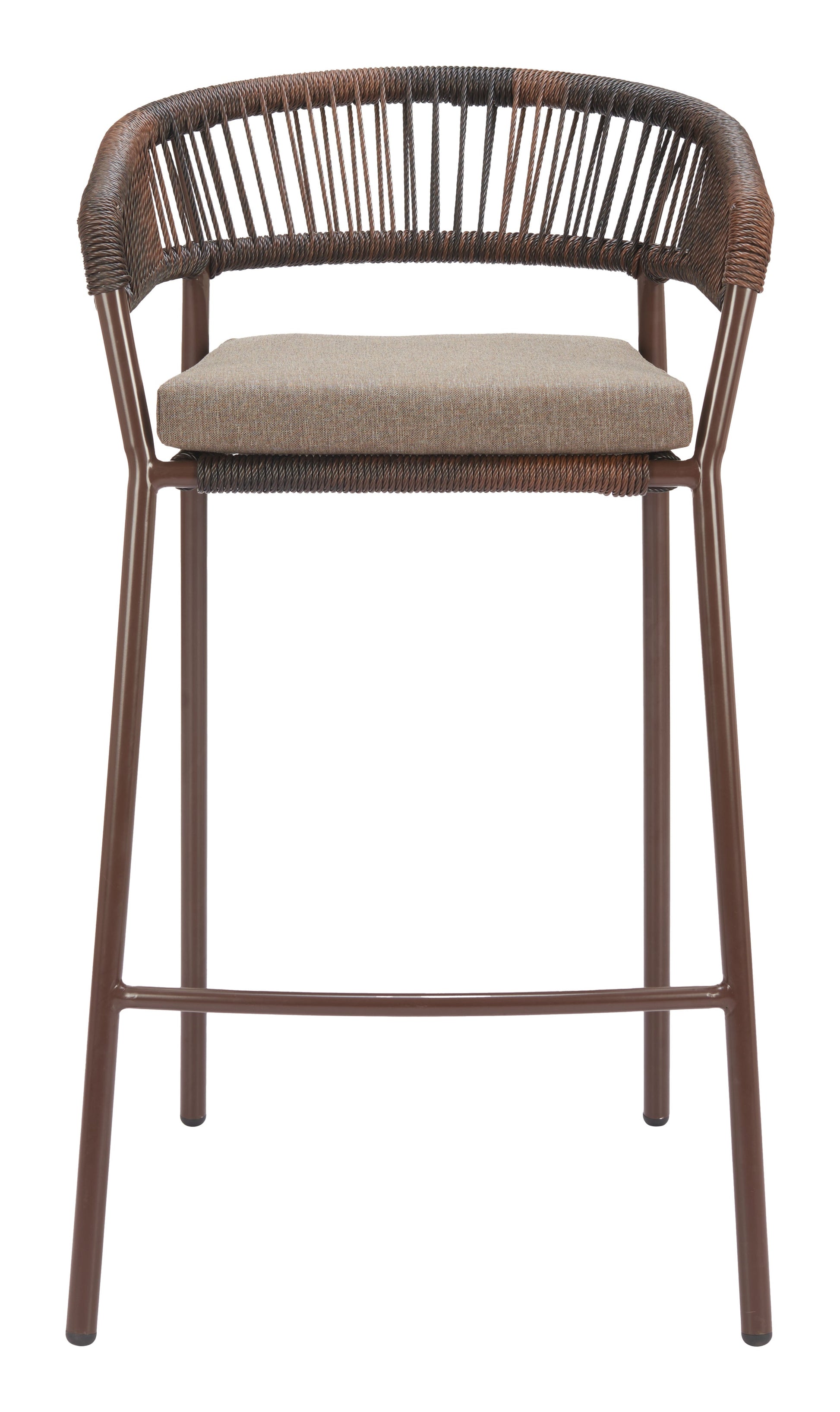 Skye Brown Outdoor Barstool (Set of 2) - Ornate Home
