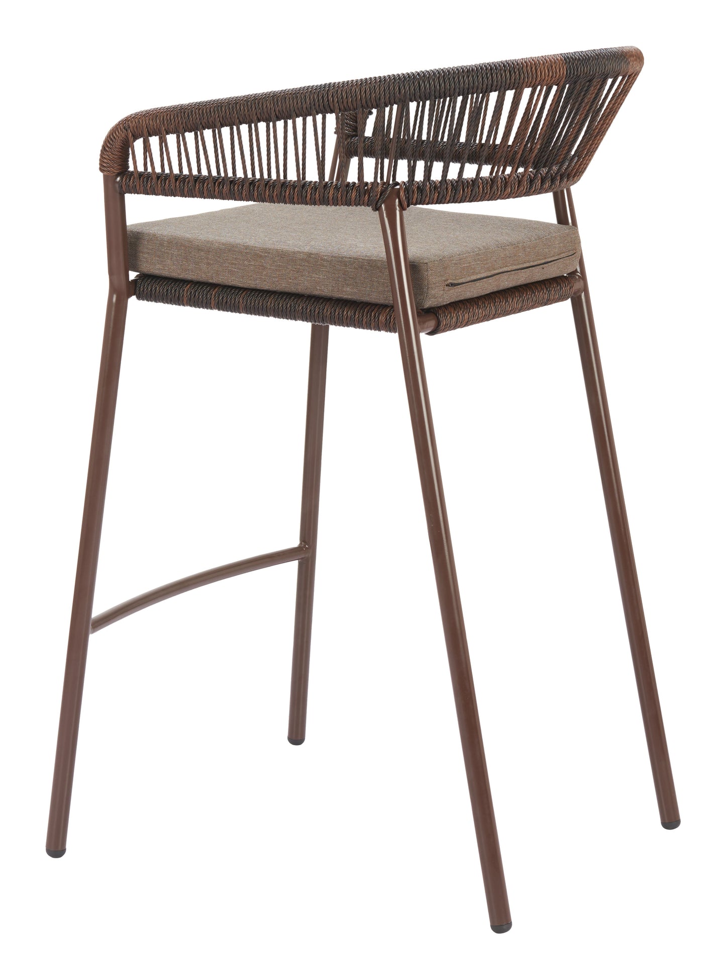 Skye Brown Outdoor Barstool (Set of 2) - Ornate Home