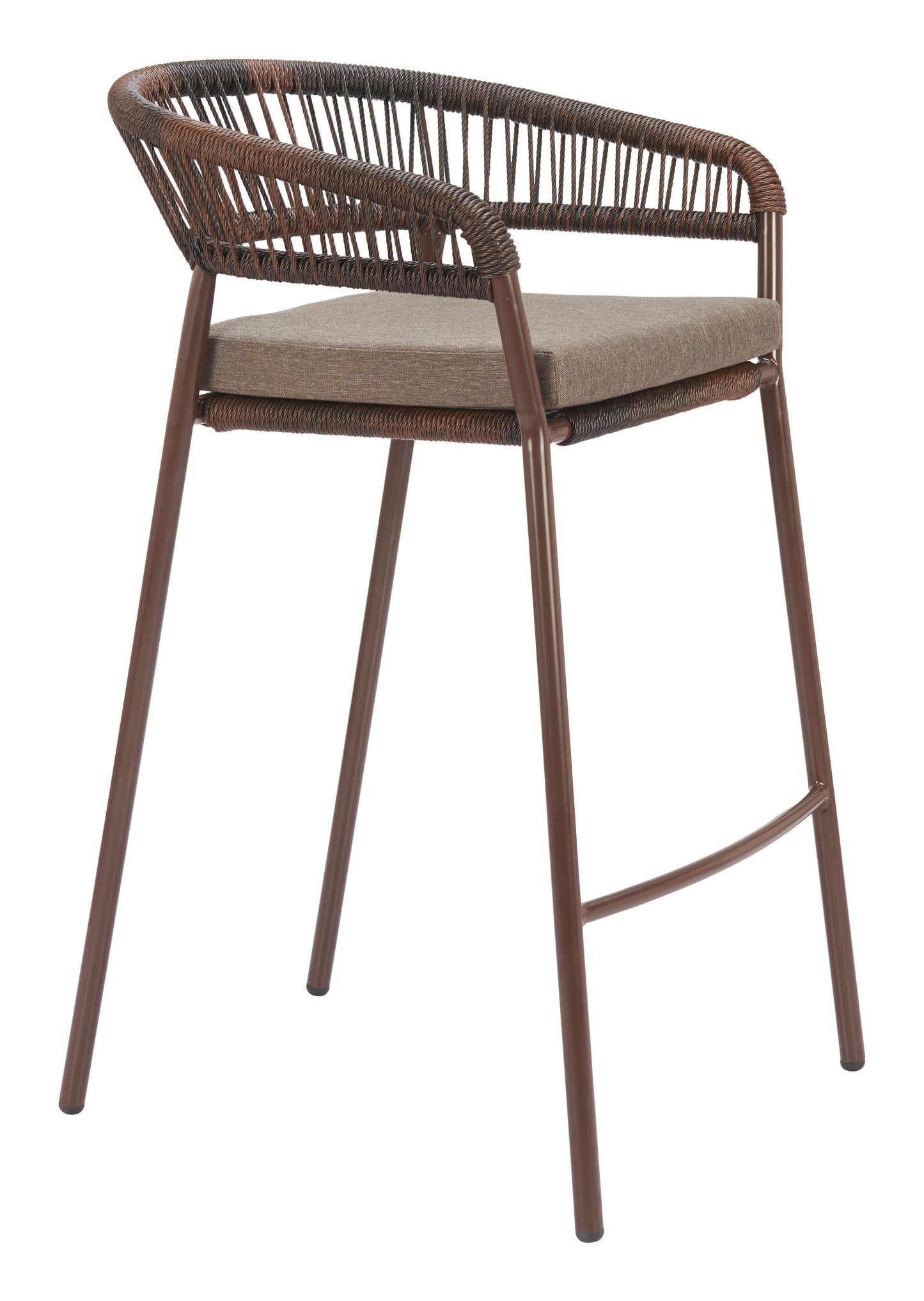 Skye Brown Outdoor Barstool (Set of 2) - Ornate Home
