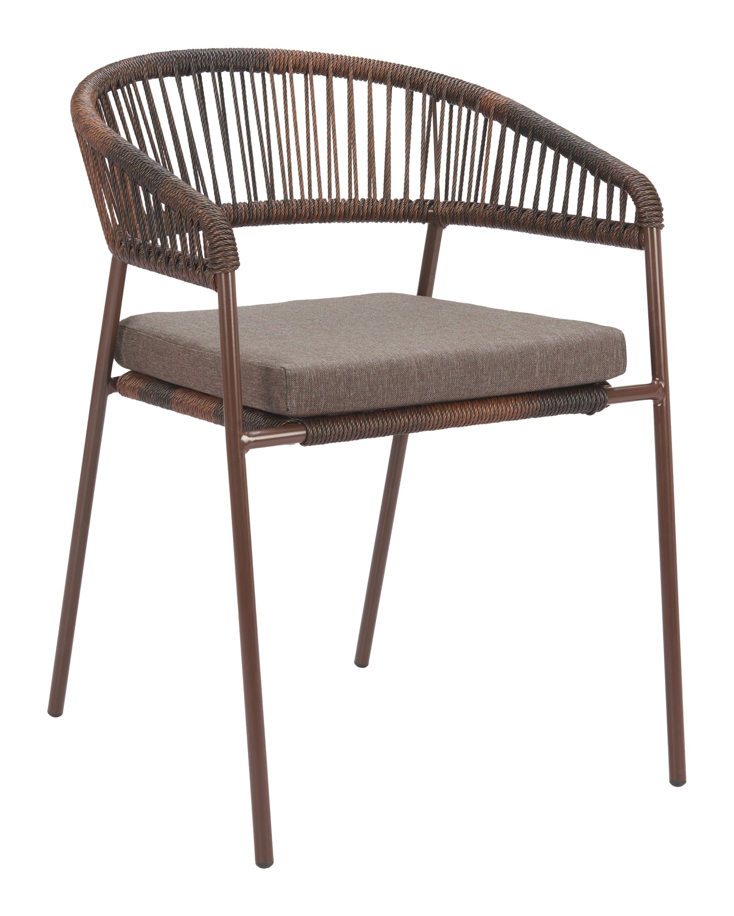 Skye Brown Outdoor Dining Chair (Set of 2) - Ornate Home