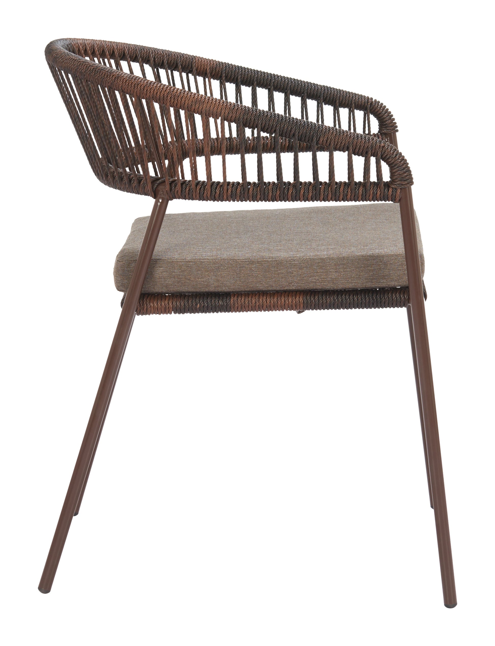 Skye Brown Outdoor Dining Chair (Set of 2) - Ornate Home