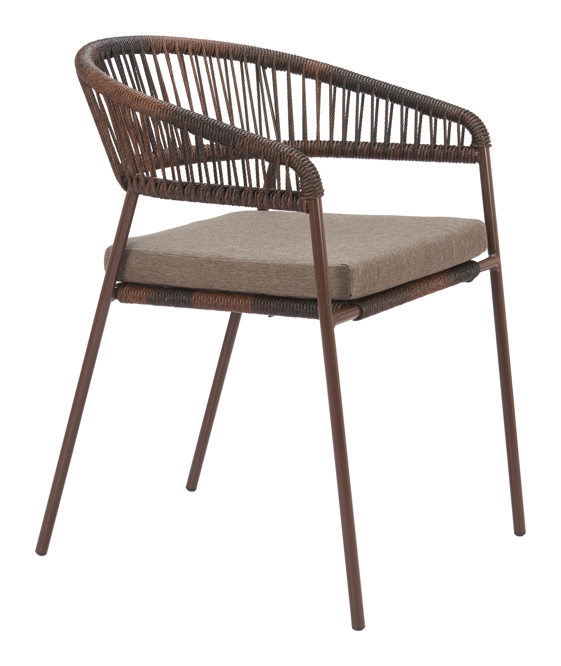 Skye Brown Outdoor Dining Chair (Set of 2) - Ornate Home