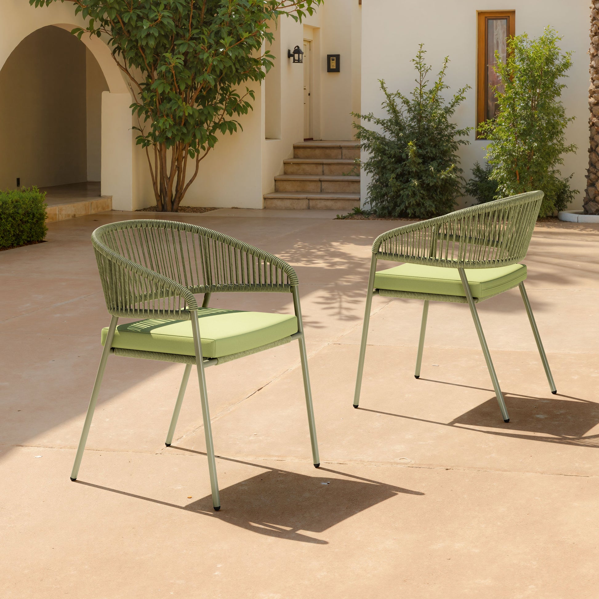 Skye Green Outdoor Dining Chair (Set of 2) - Ornate Home
