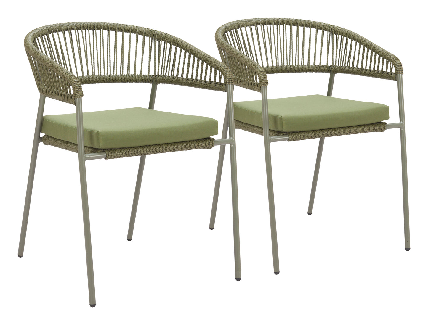 Skye Green Outdoor Dining Chair (Set of 2) - Ornate Home