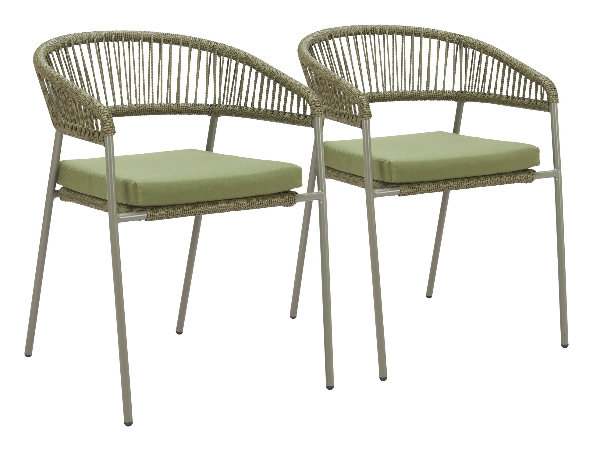 Skye Green Outdoor Dining Chair (Set of 2) - Ornate Home