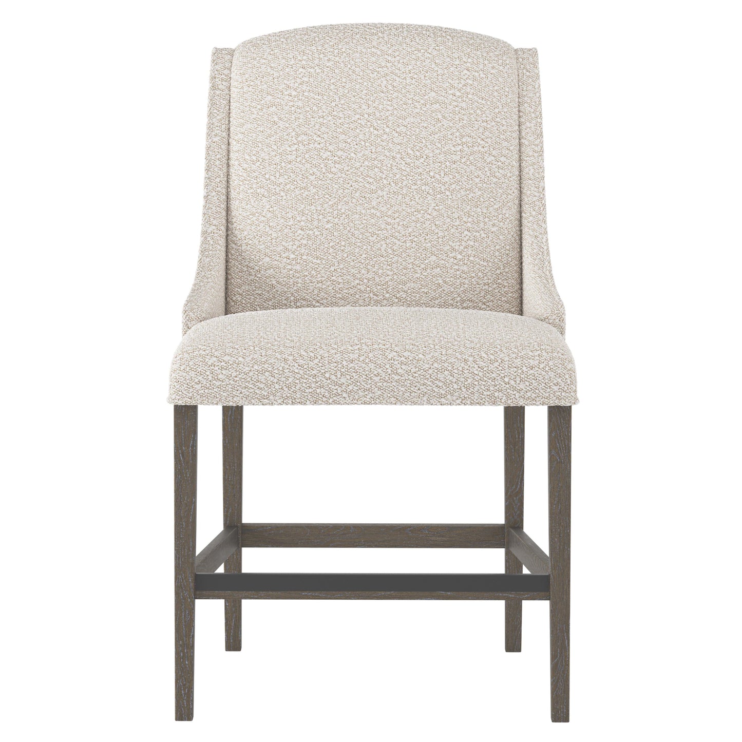 Slope Portobello/White/Cream Fabric Counter Stool - Ornate Home